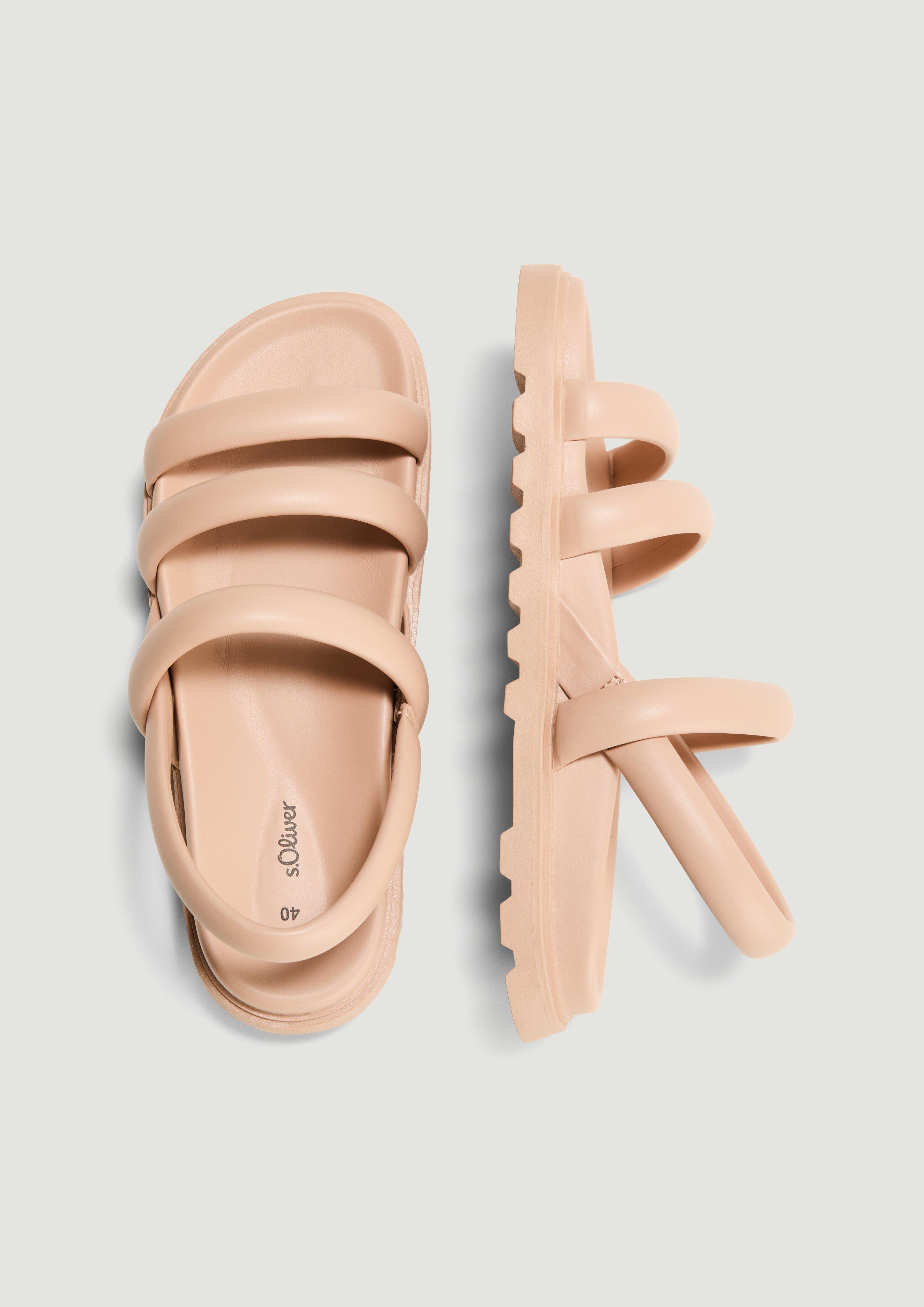 s.Oliver Sandalen in Glattleder-Optik