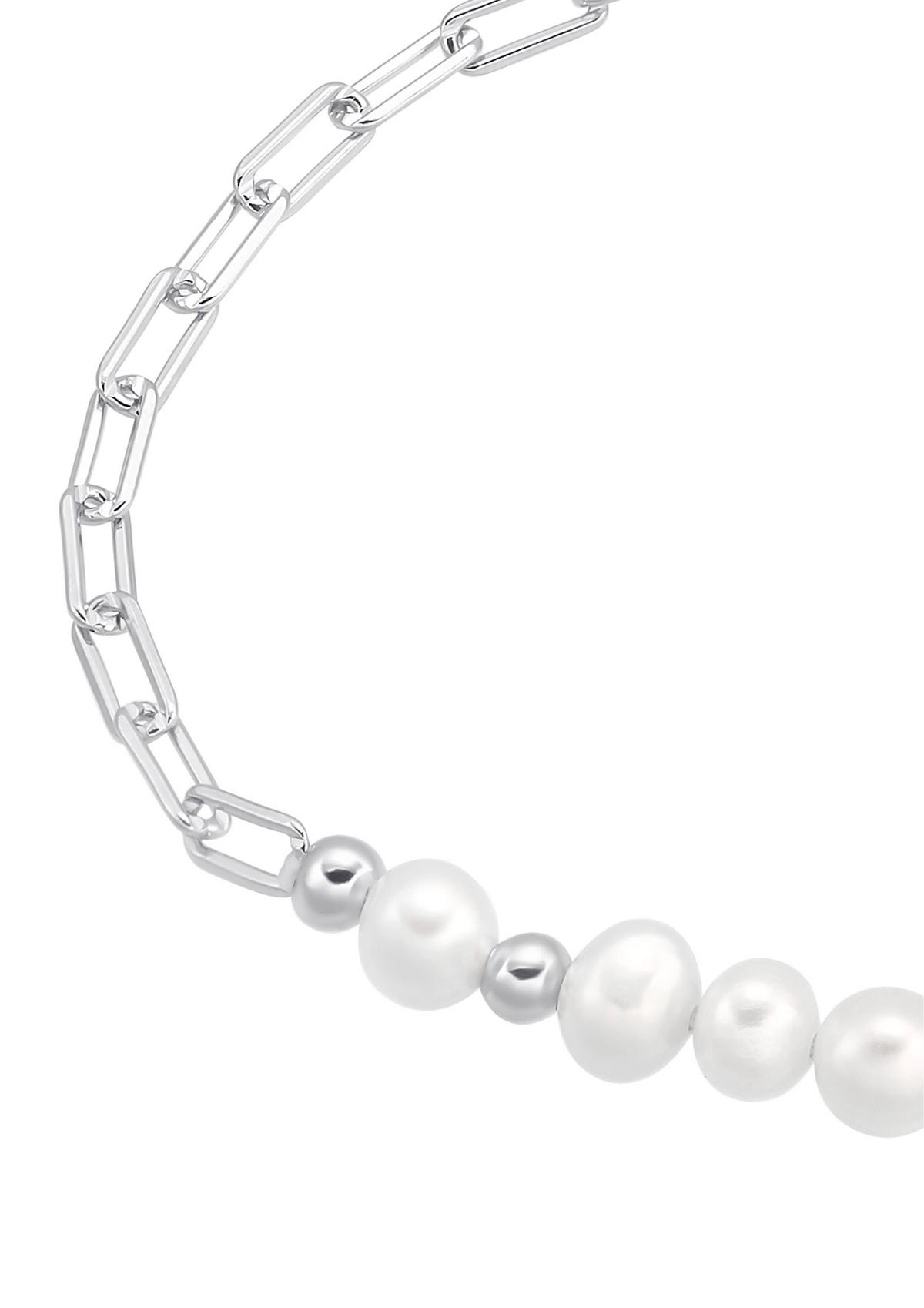 s.Oliver Minimalistisches Armband mit Perlen