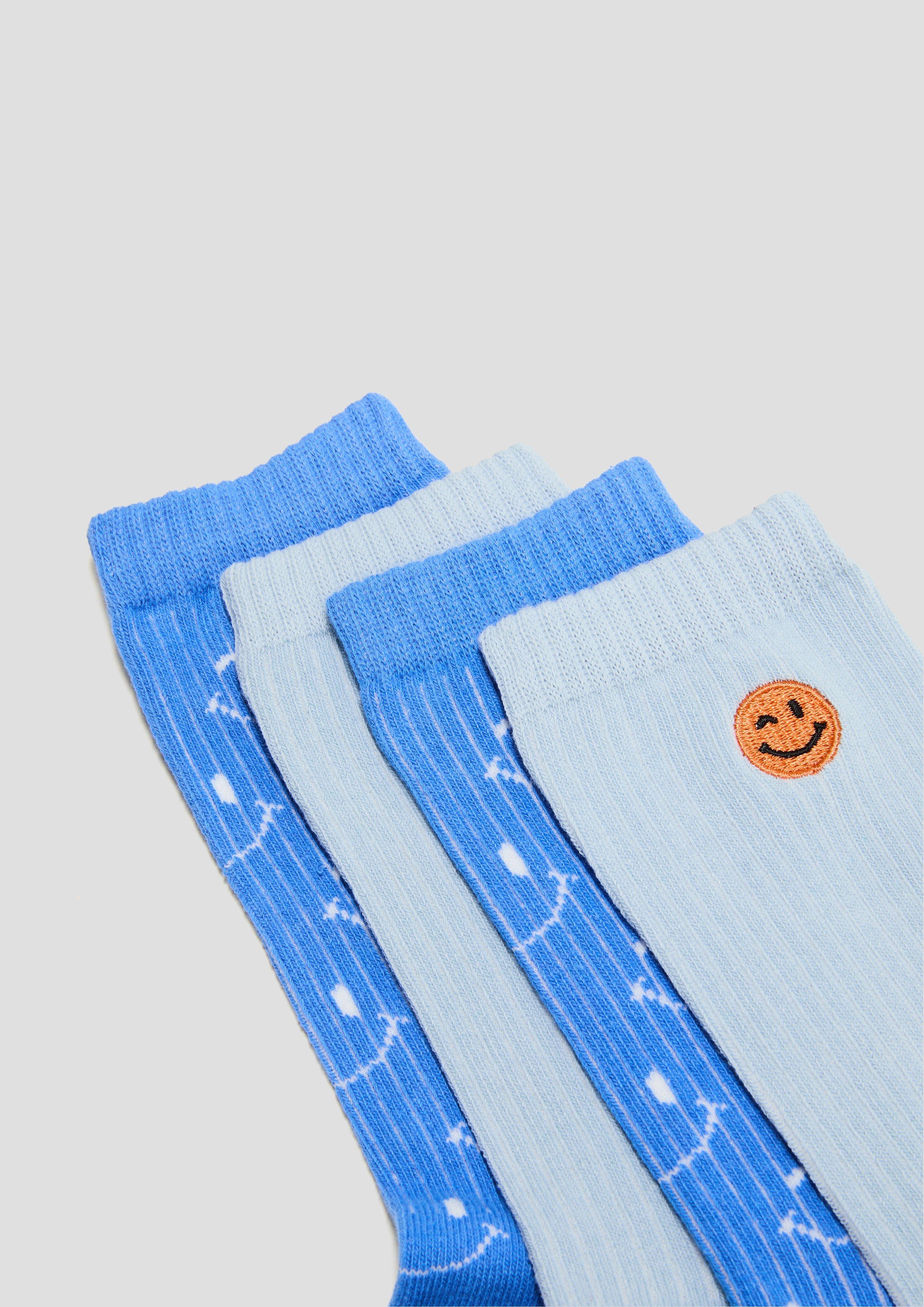 s.Oliver 2er-Pack Socken mit Smiley-Details