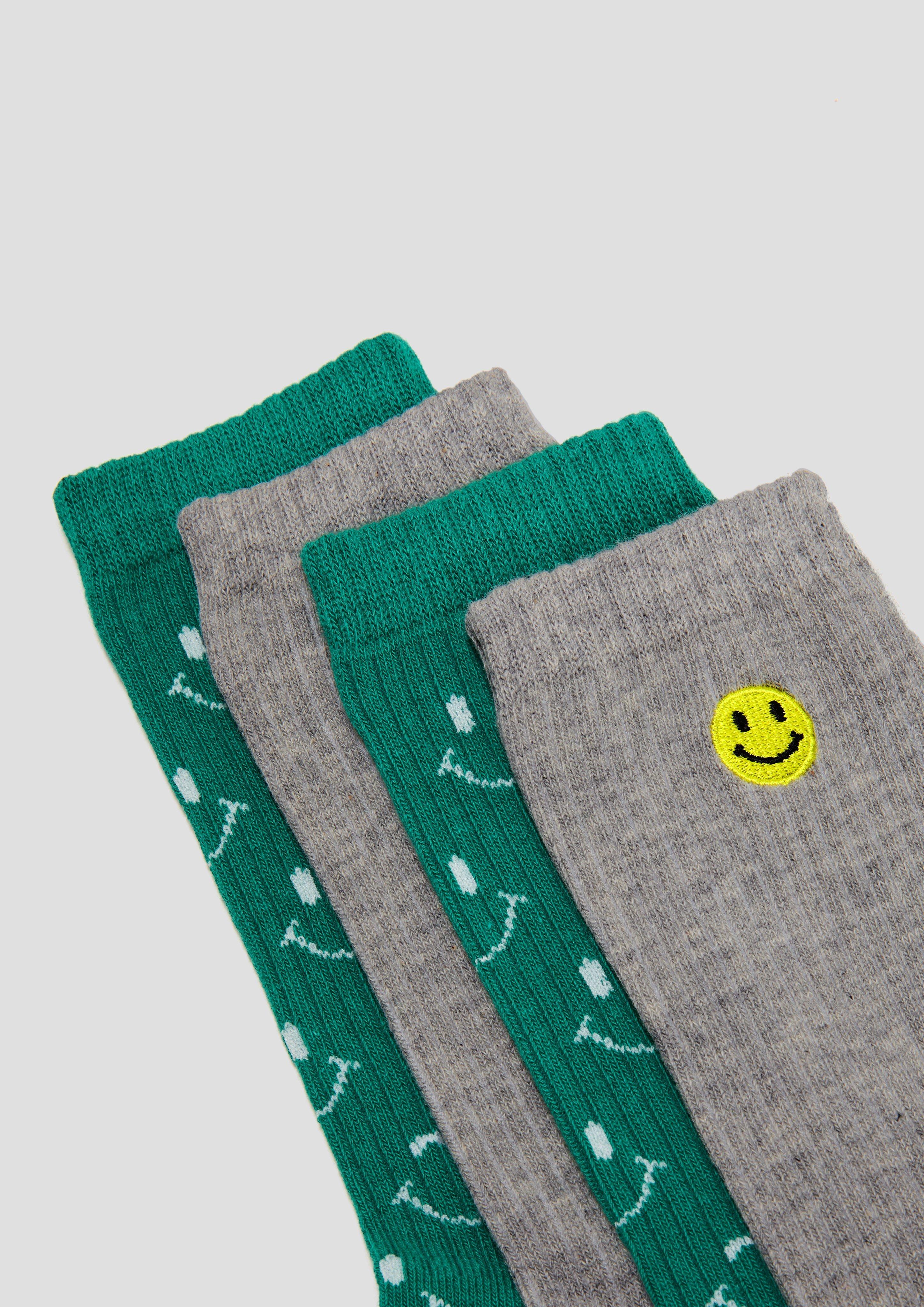 s.Oliver 2er-Pack Socken mit Smiley-Details