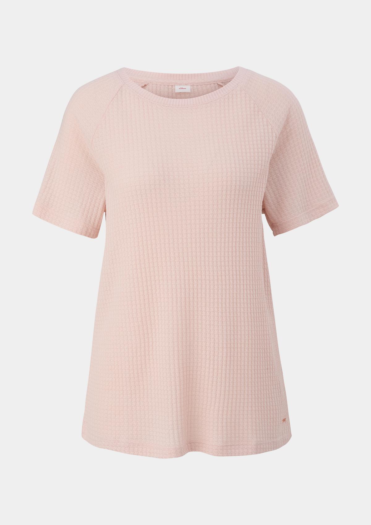 s.Oliver T-shirt de pyjama à la texture façon maille piquée gaufrée