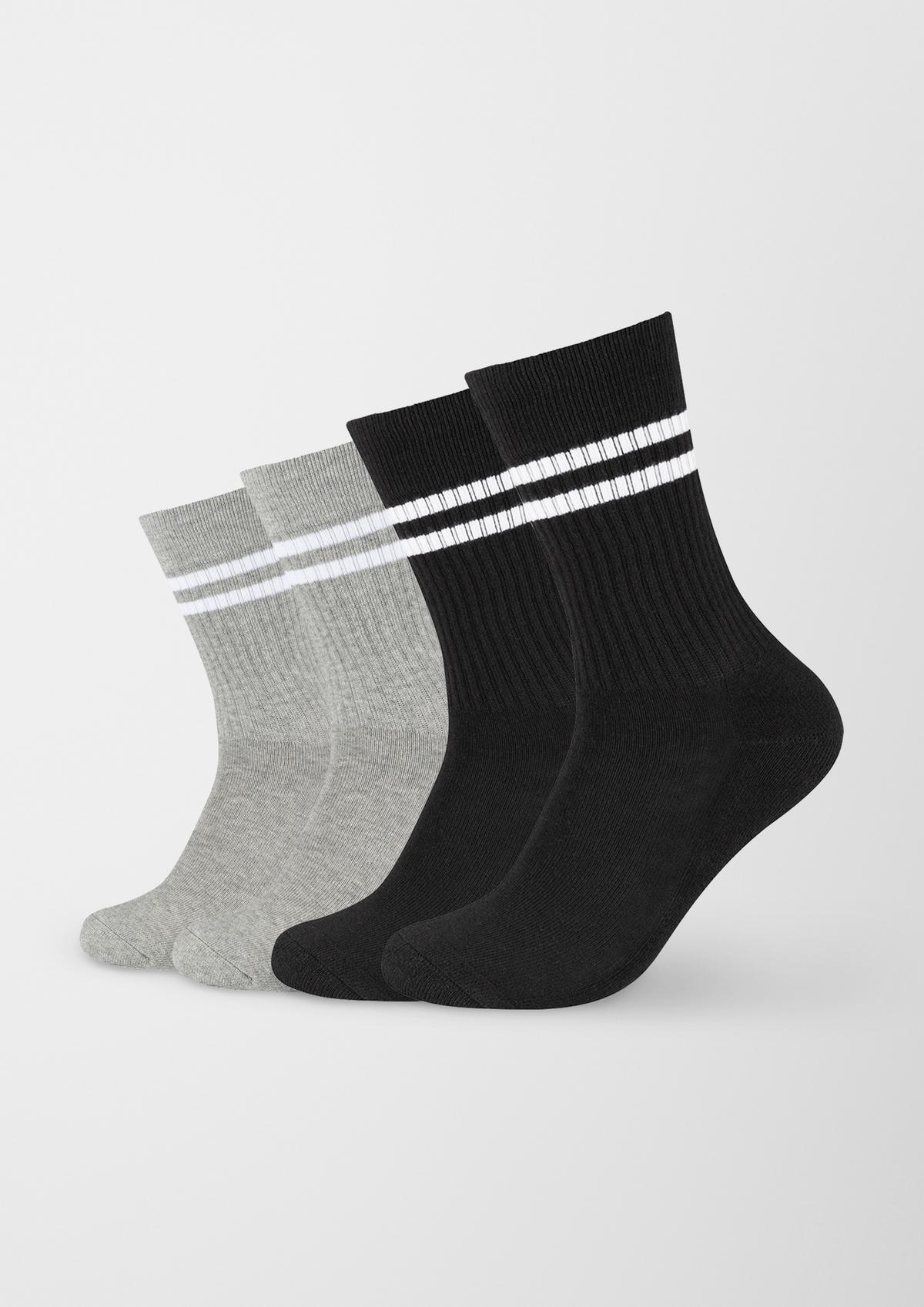 s.Oliver Set van twee paar sokken met lange schacht