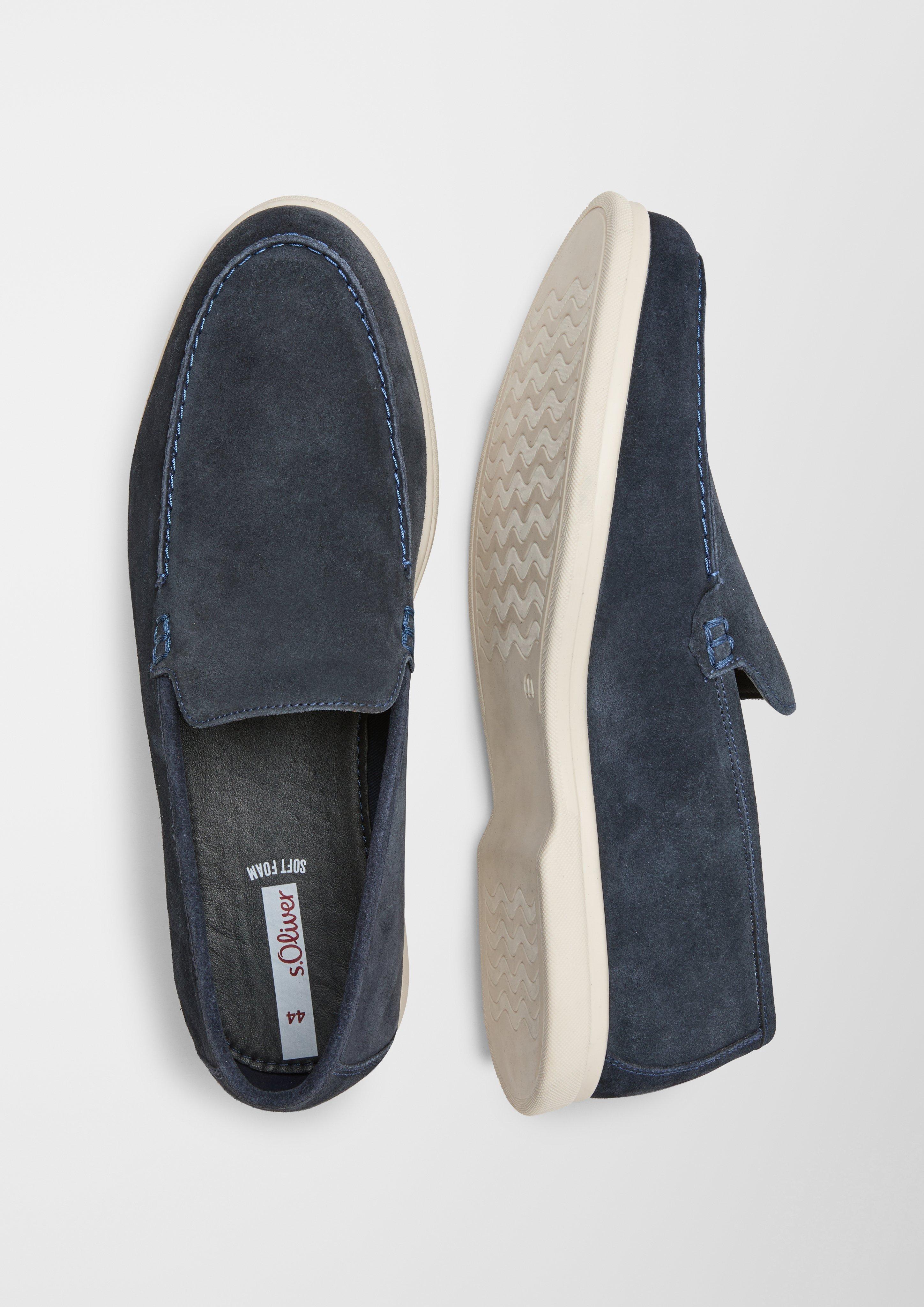 s.Oliver Velours-Slipper mit Ziernaht