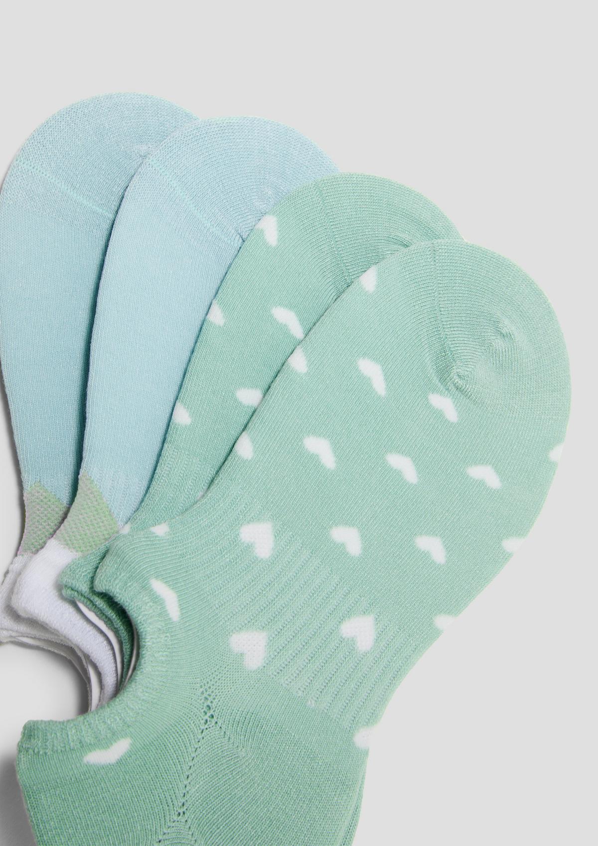 s.Oliver Korte sokken met hartvormige details