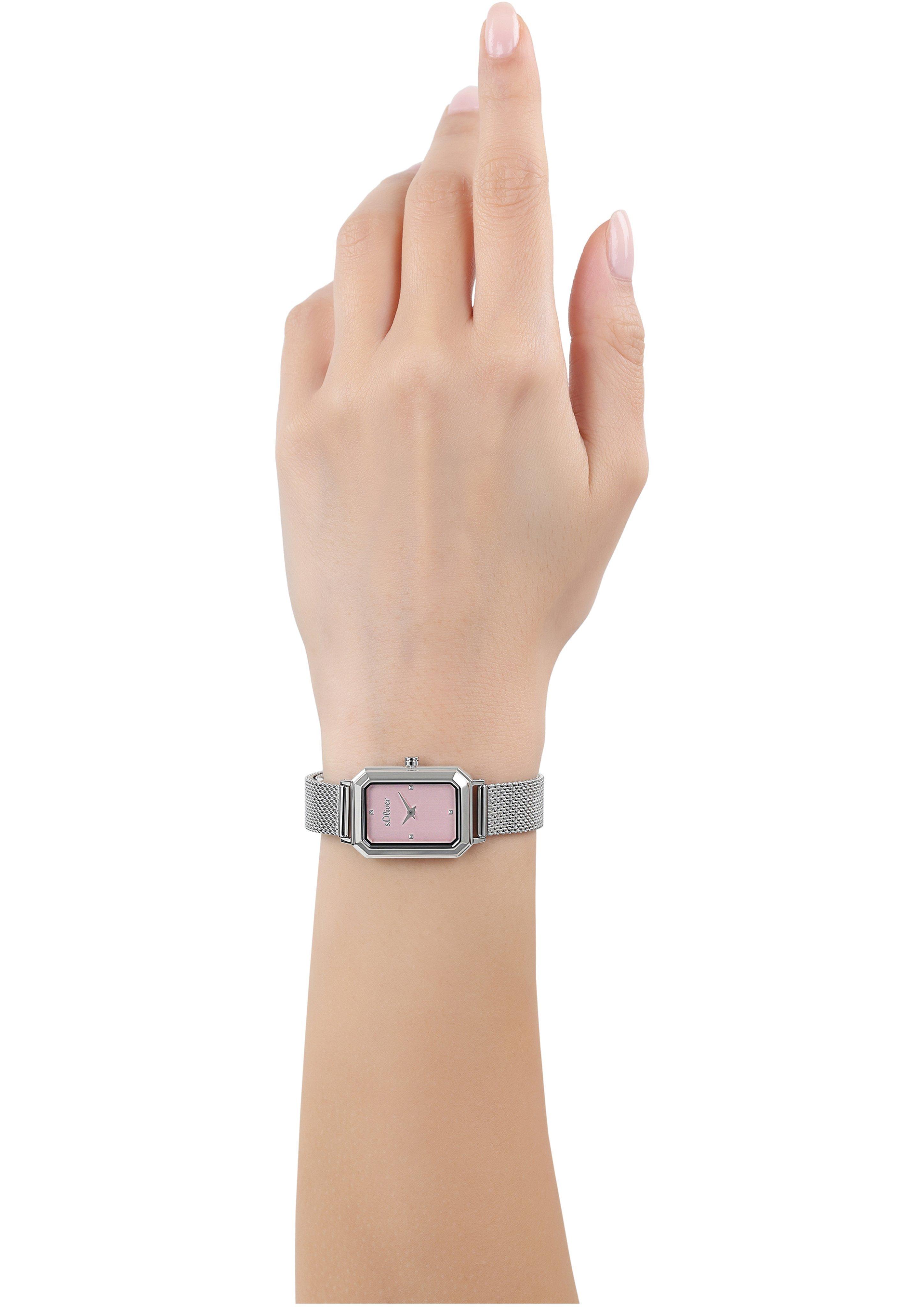 s.Oliver Uhr mit Mesharmband