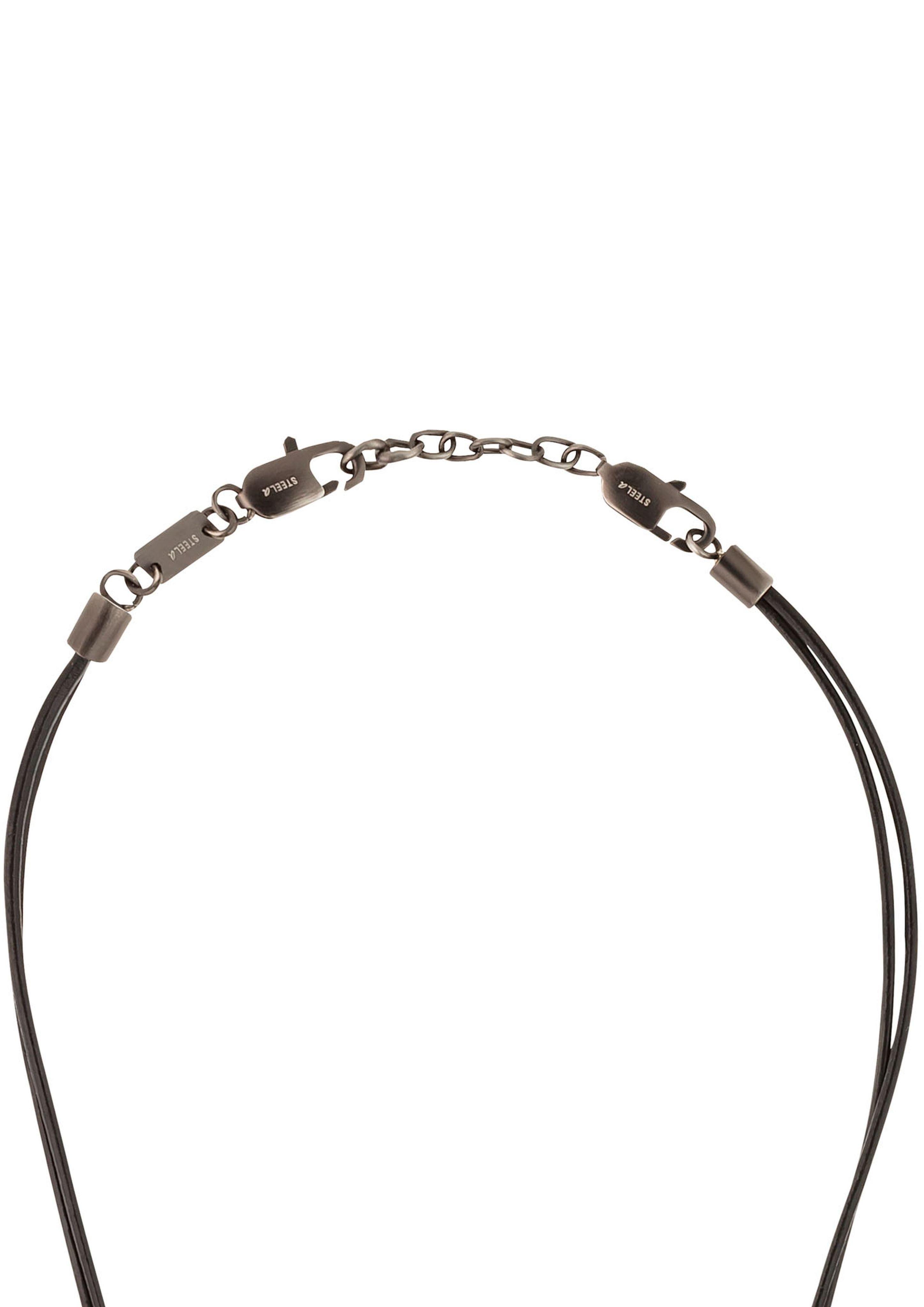 s.Oliver Lederkette mit Kompass-Anhänger