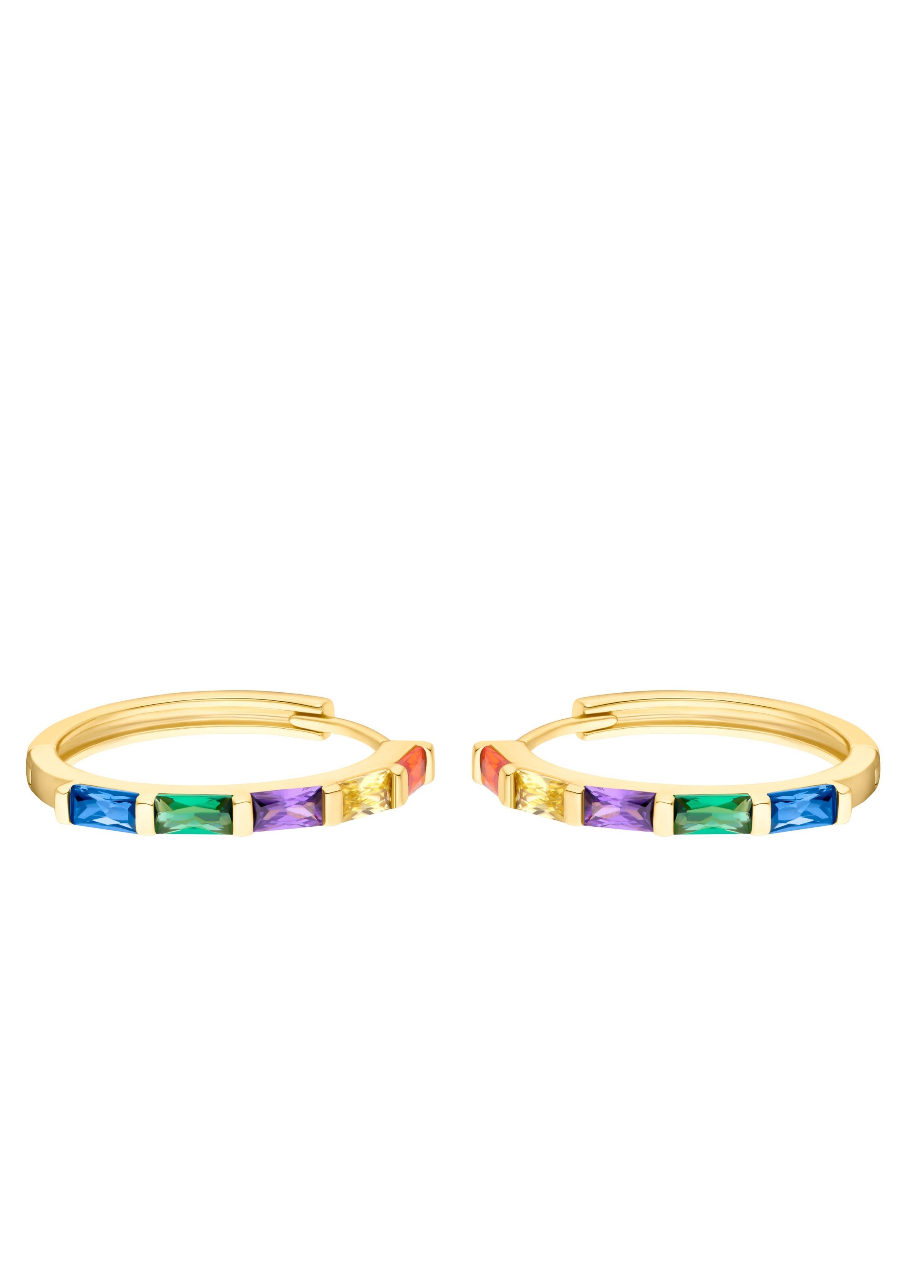 s.Oliver Creolen mit bunten Zirkoniasteinen