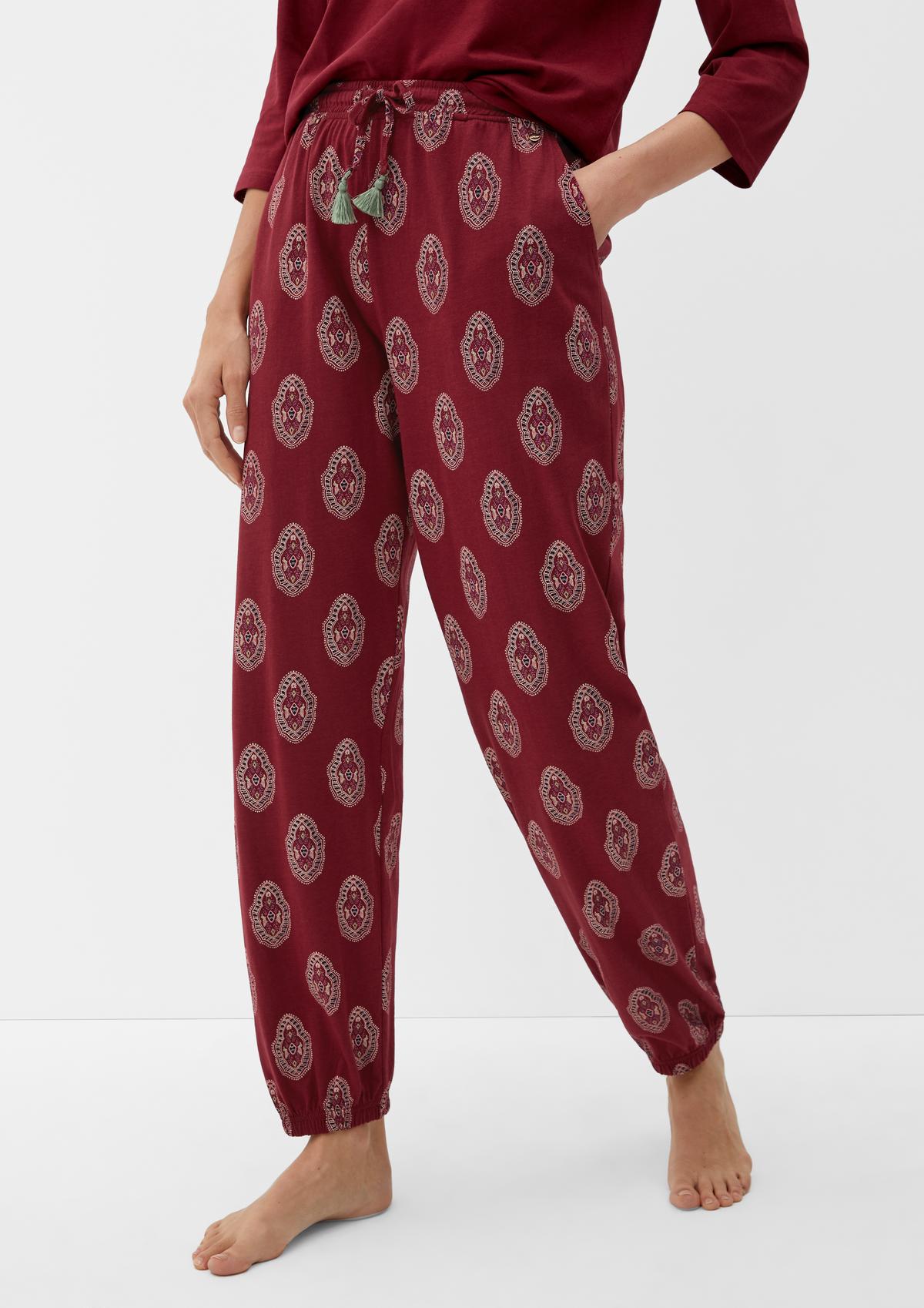 Pantalon de pyjama à imprimé all-over