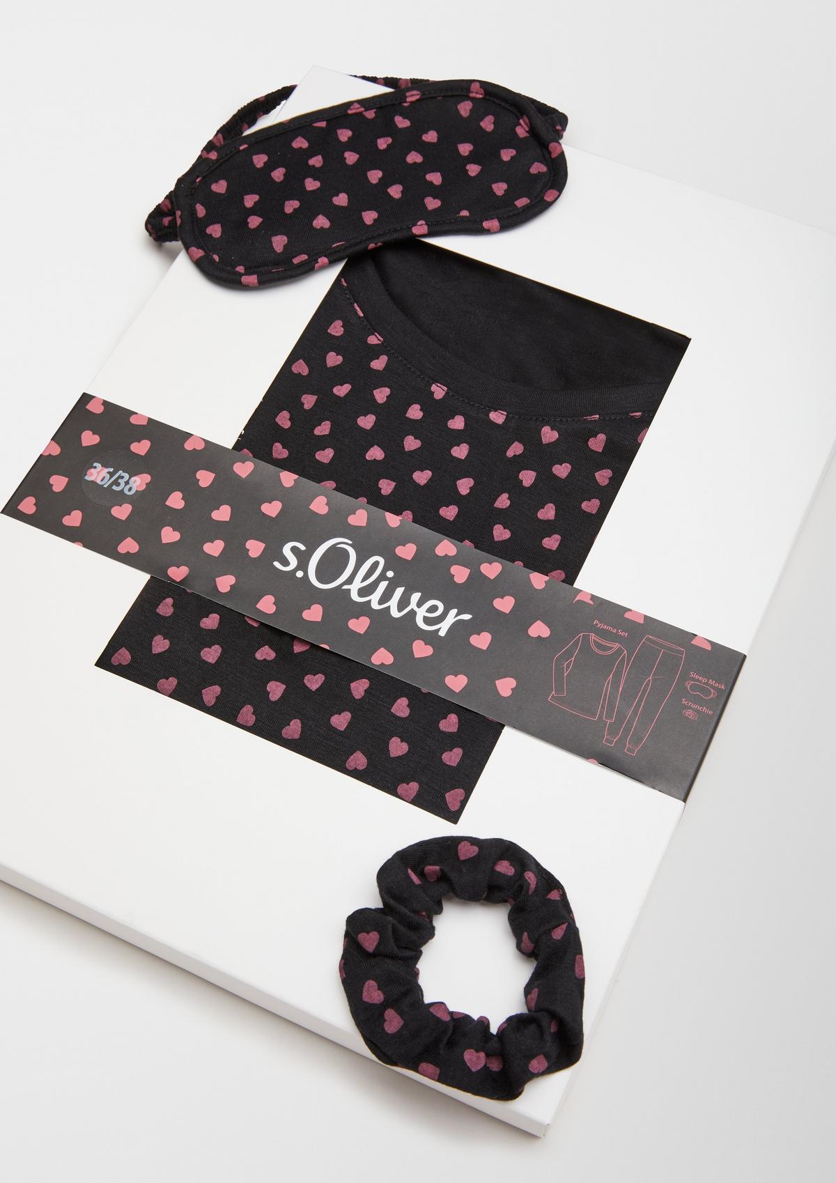 s.Oliver Pyjama-Set mit Herzchenmuster