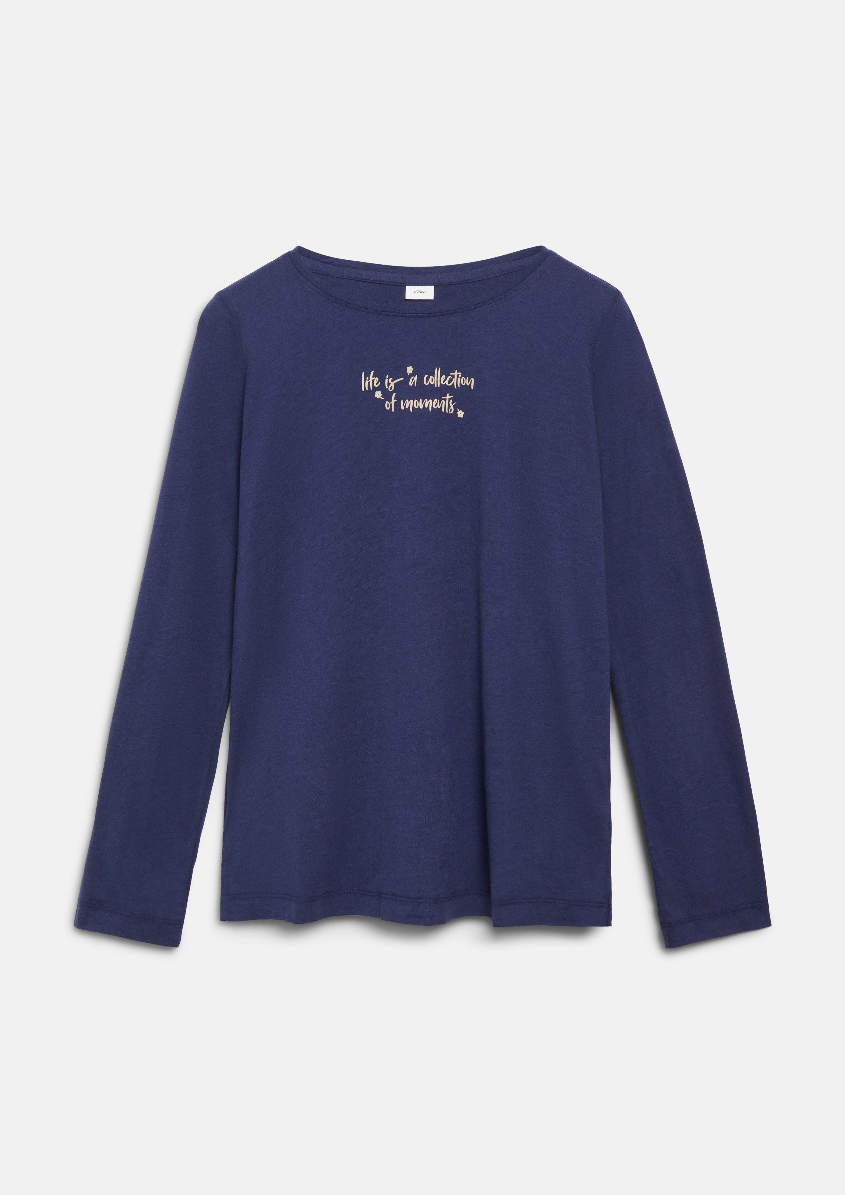 Femmes Haut de pyjama doux en bleu de s.Oliver