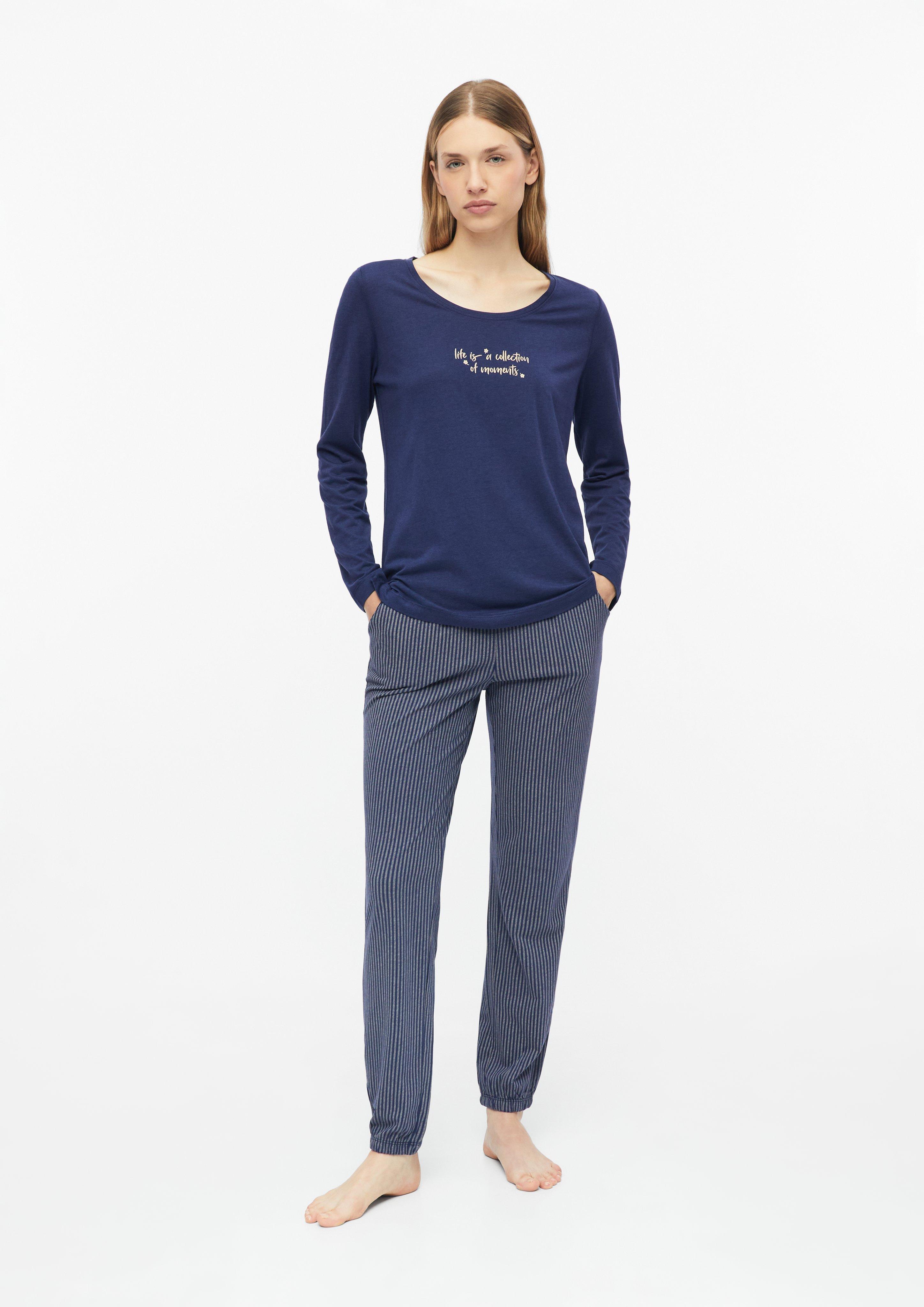 Women Soft pyjama top in blue by s.Oliver