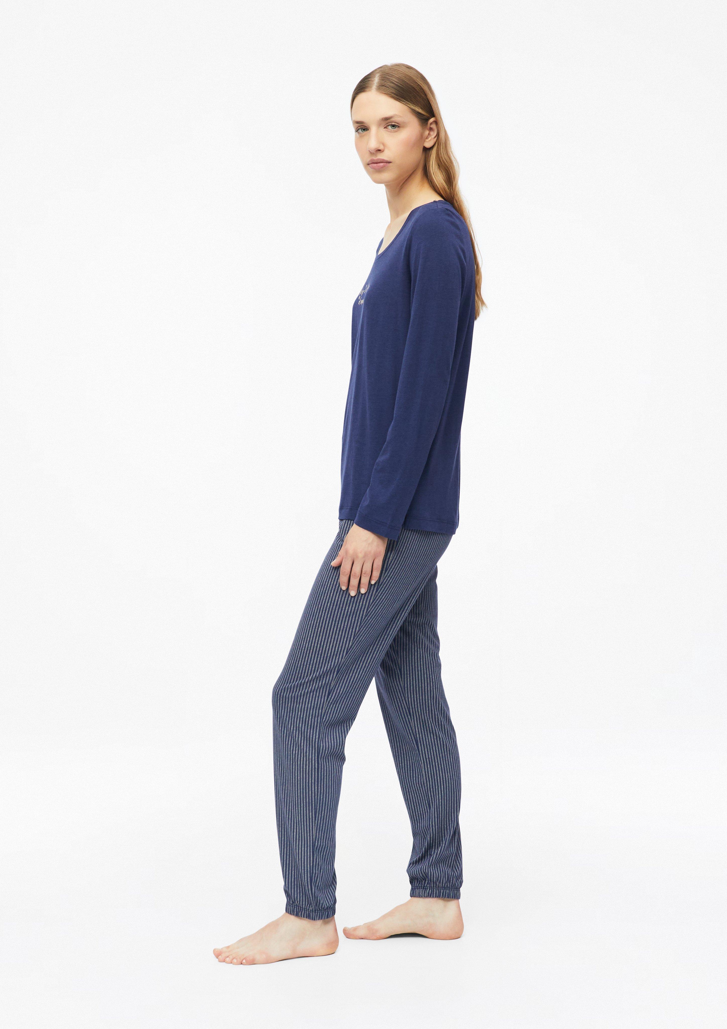 Damen Klassische Pyjamahose in blau von s.Oliver