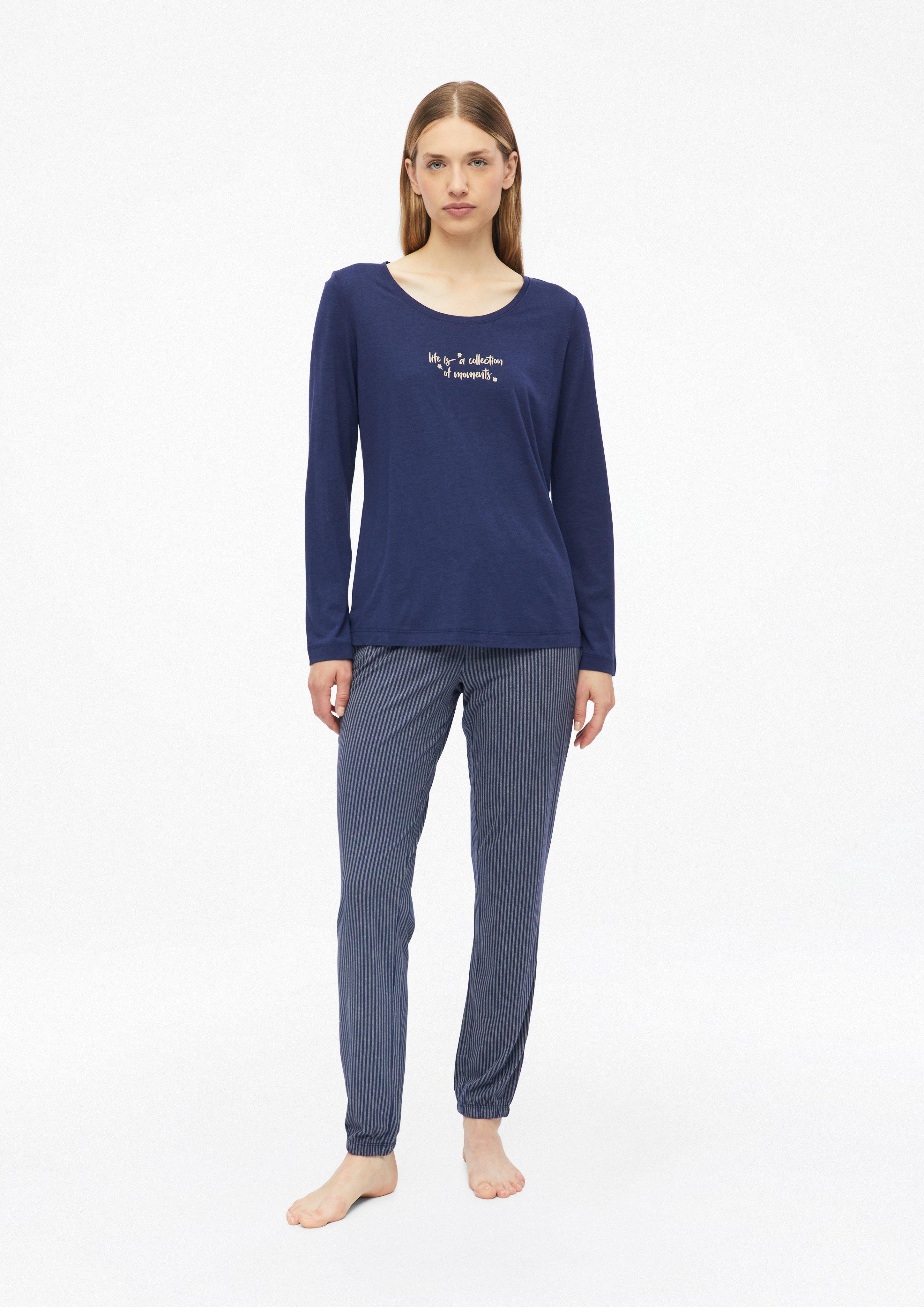 Klassische Pyjamahose in Farbe navy von s.Oliver