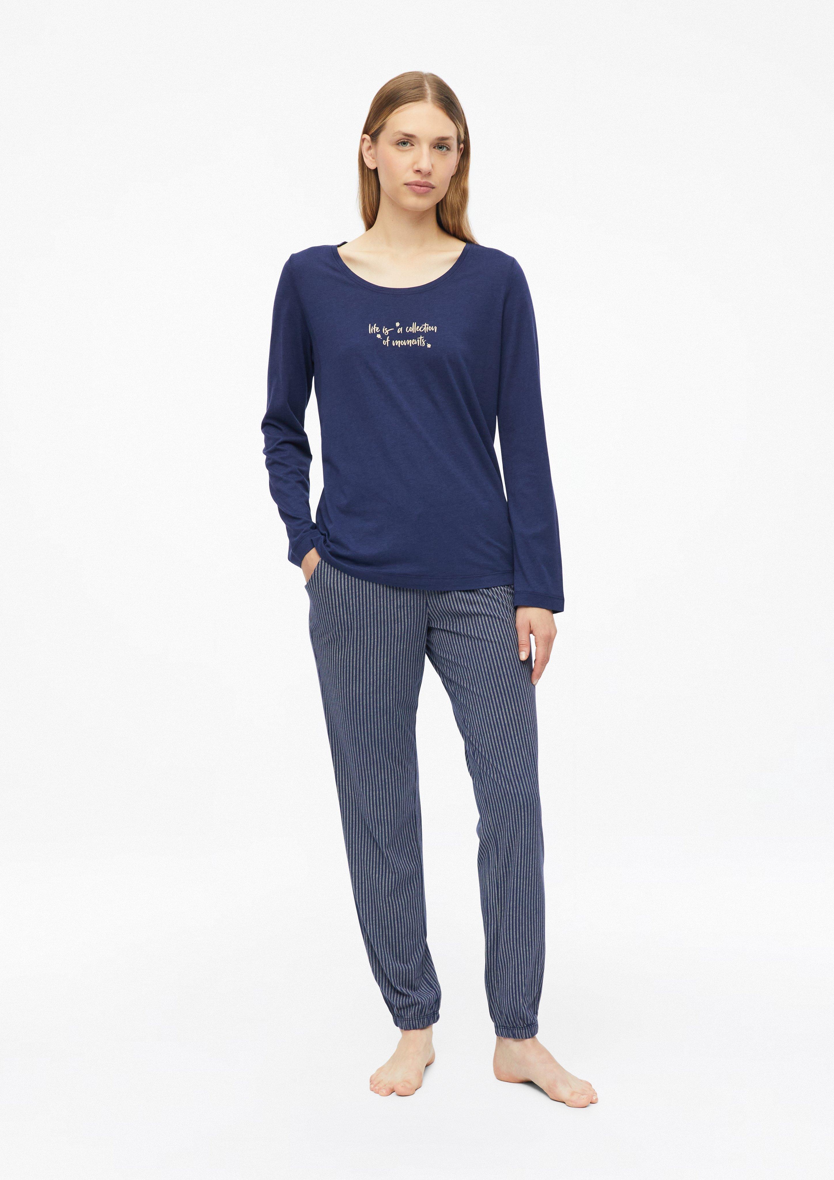 Damen Klassische Pyjamahose in blau von s.Oliver