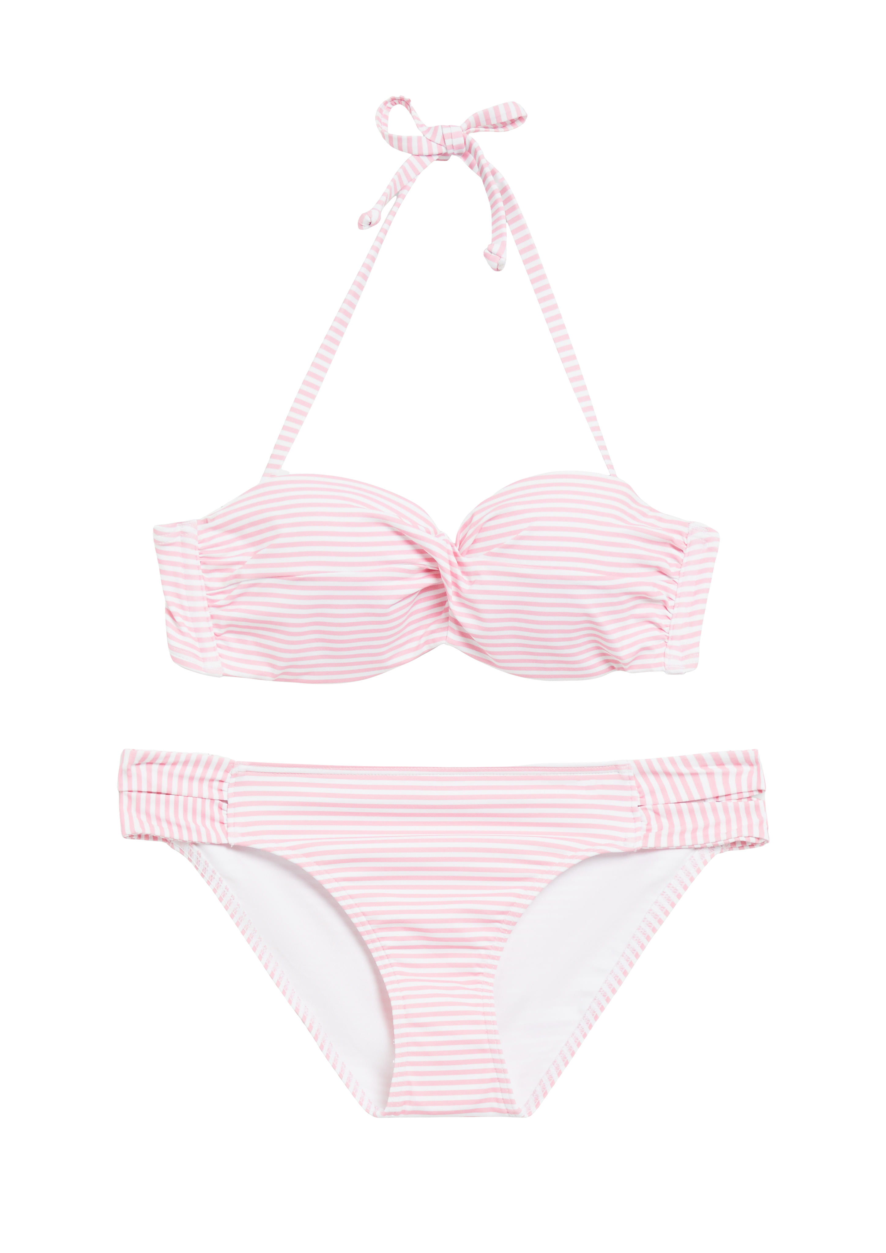Bikini-Set mit Top in Wickel-Optik
