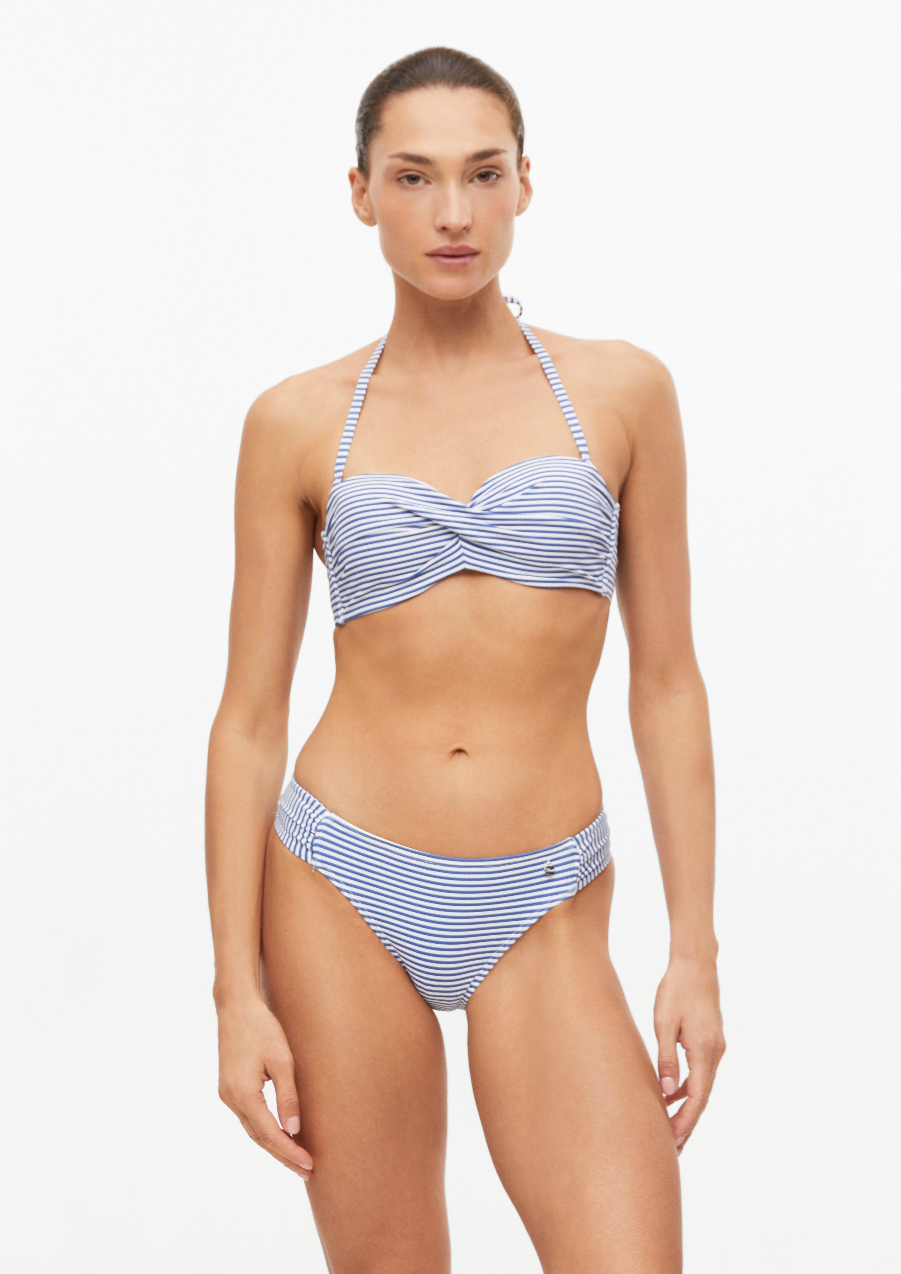 Bikini komplet s gornjim dijelom s preklopom u boji plava od s.Oliver