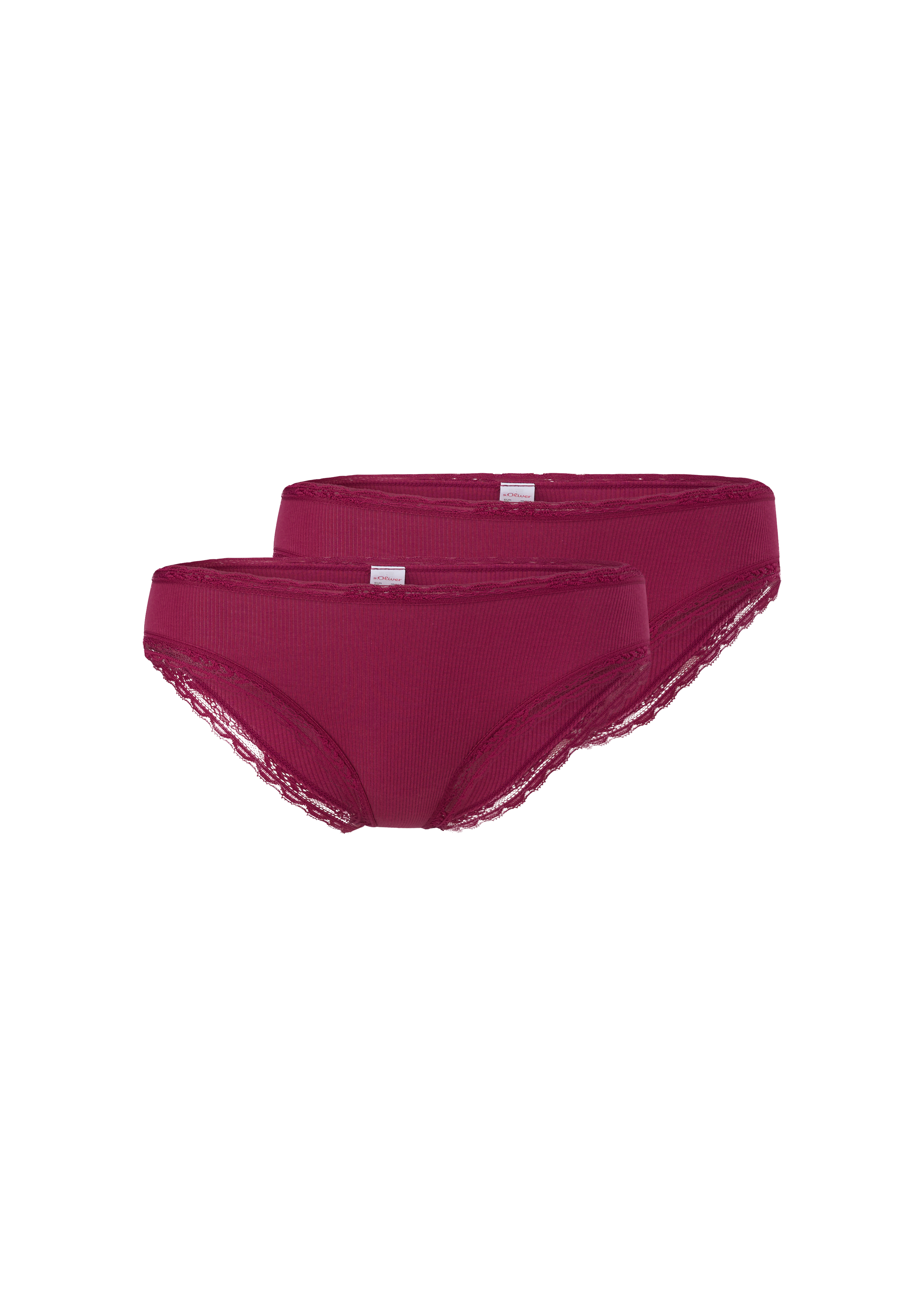 Set van twee slips met kanten details