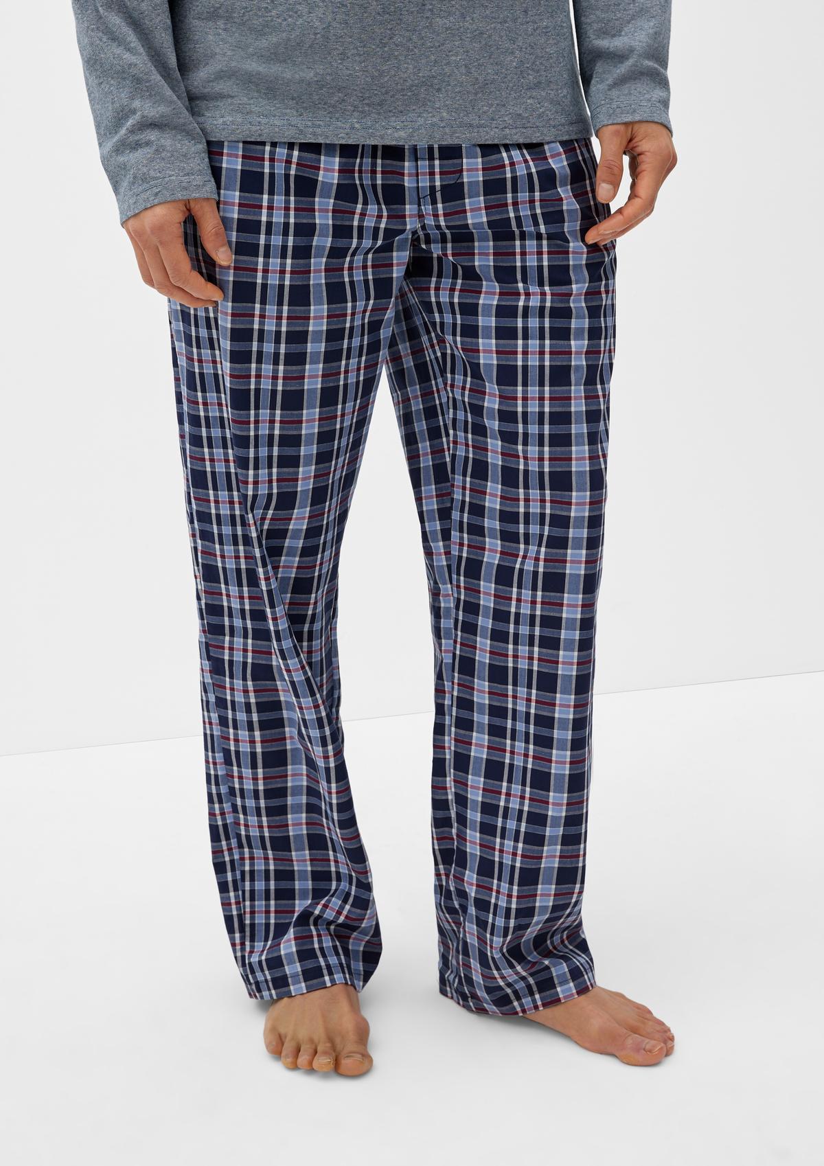 Pyjama aus Baumwolle - schwarz | Schlafhosen