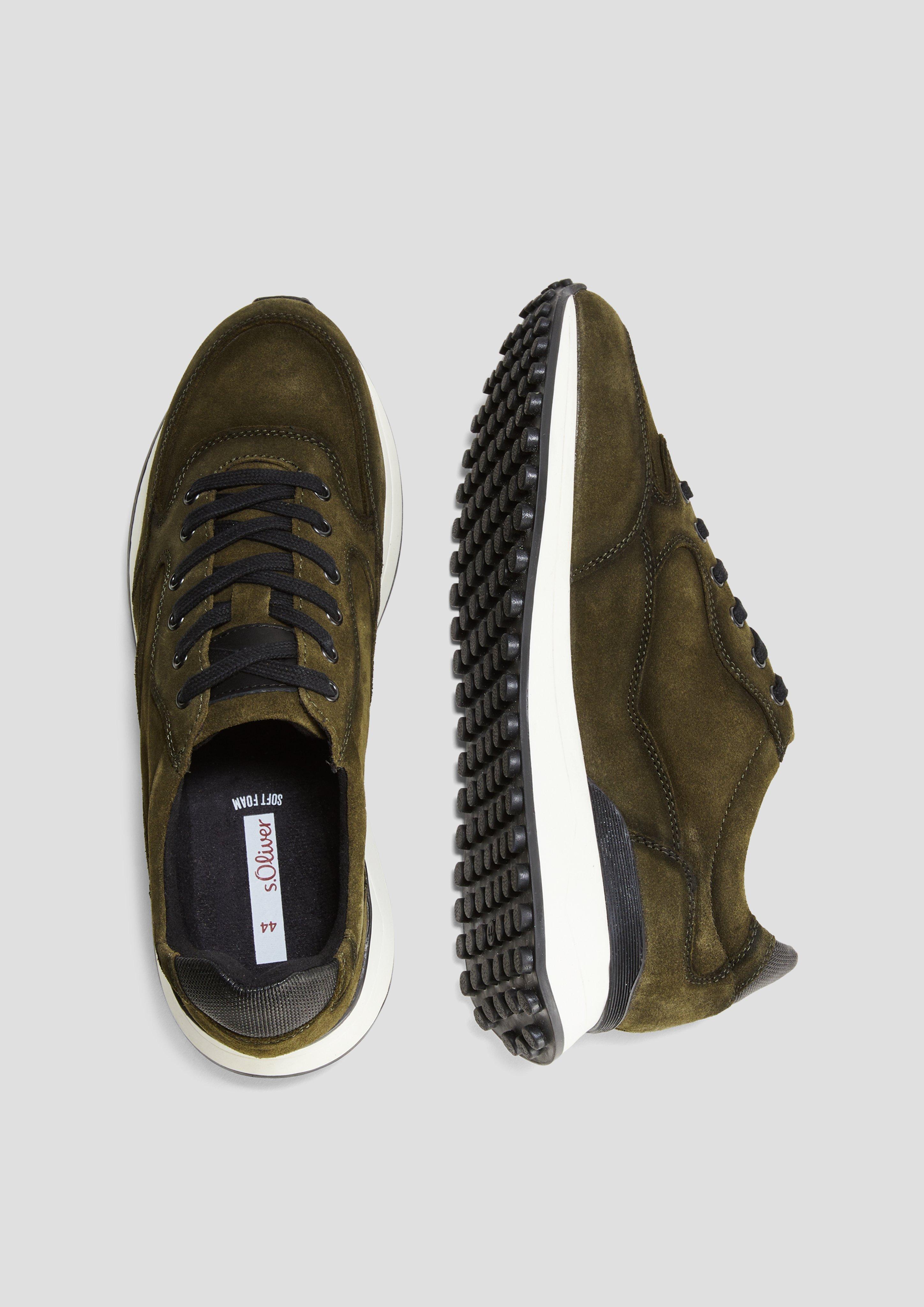 s.Oliver Sneaker in Veloursleder-Optik