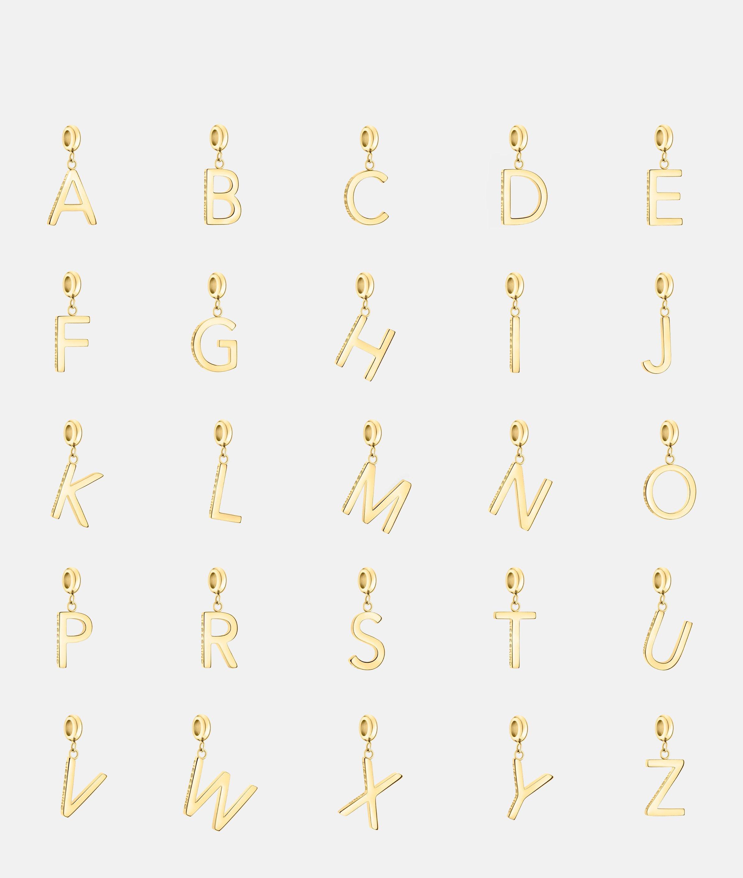 Thumbnail - Liebeskind Berlin - Buchstaben Anhänger aus Edelstahl -  Gold