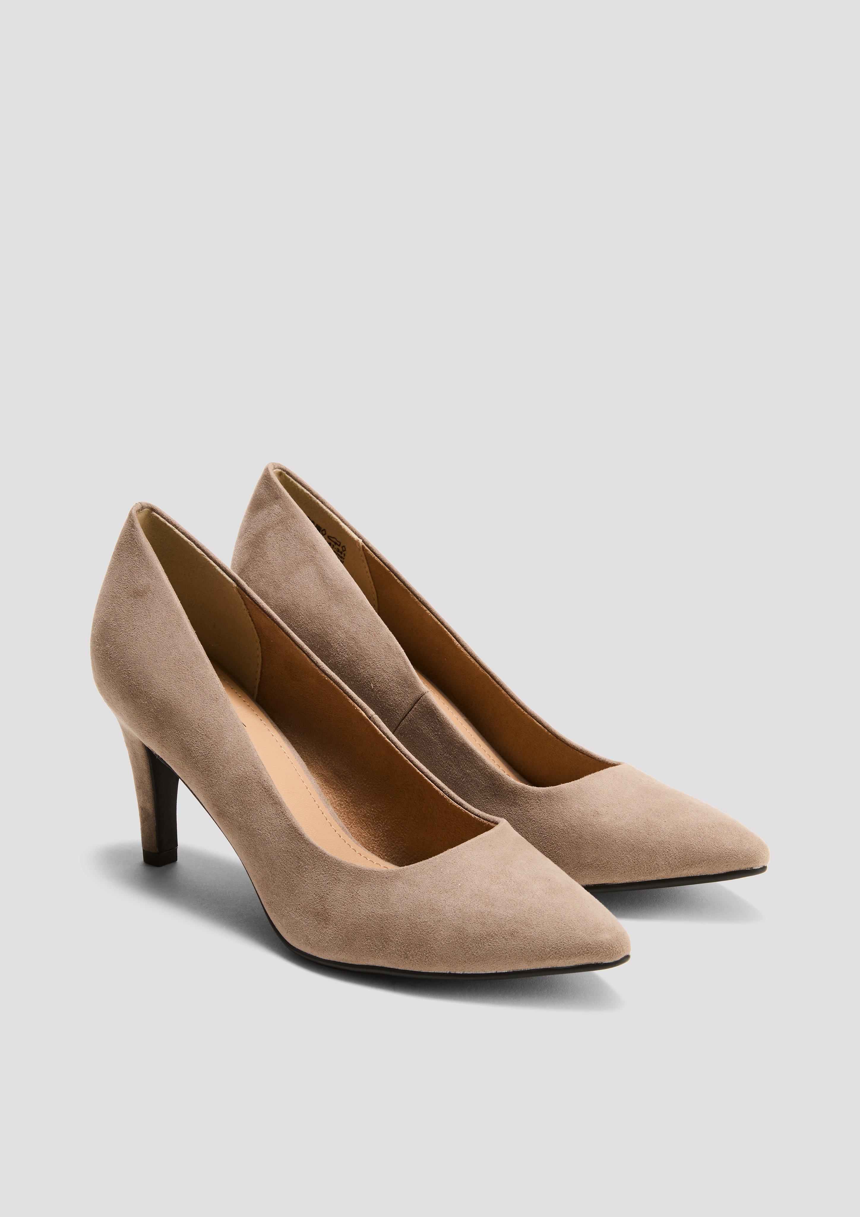 S.Oliver Pumps in Veloursleder-Optik