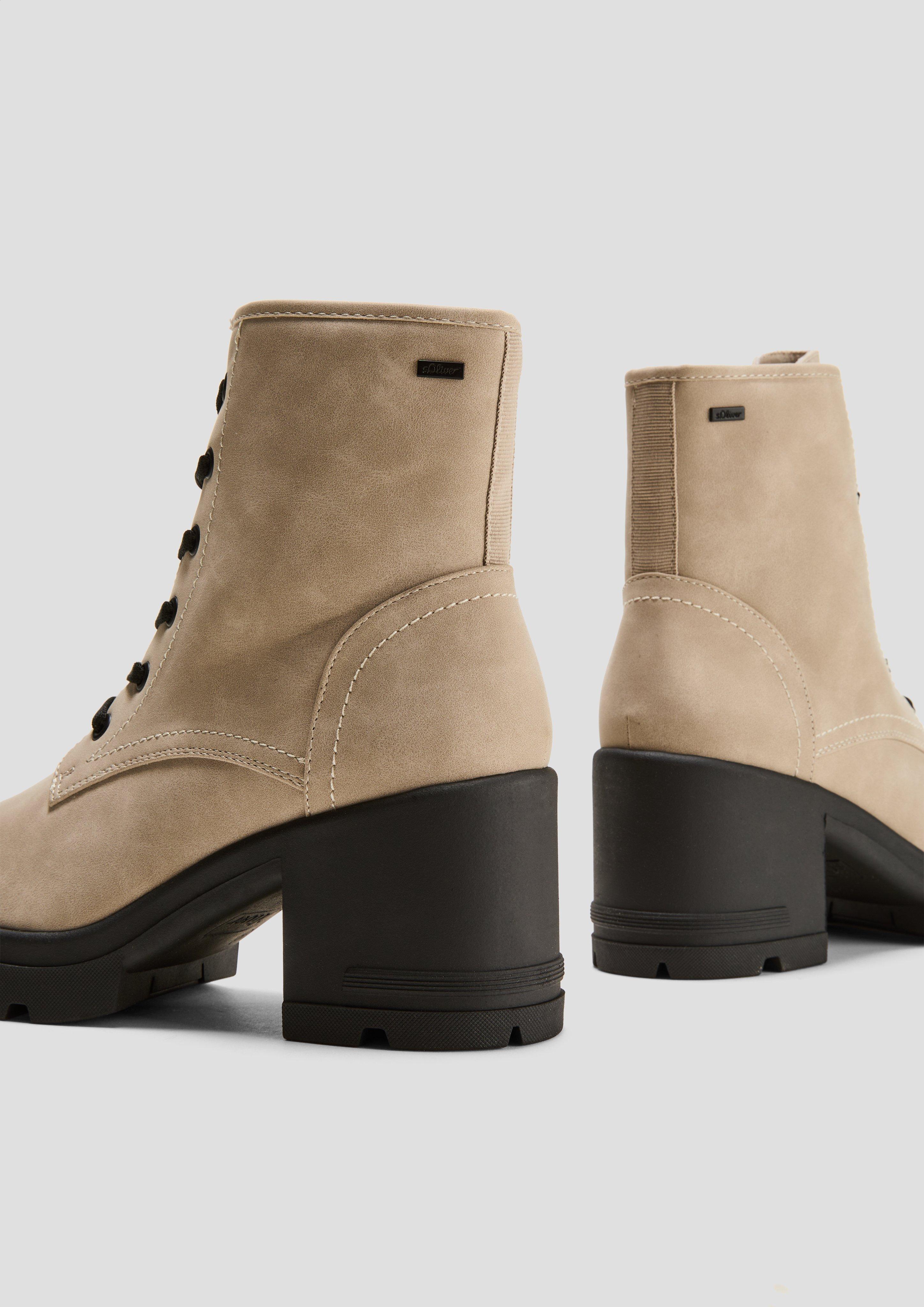 s.Oliver Stiefel mit Blockabsatz in Leder-Optik