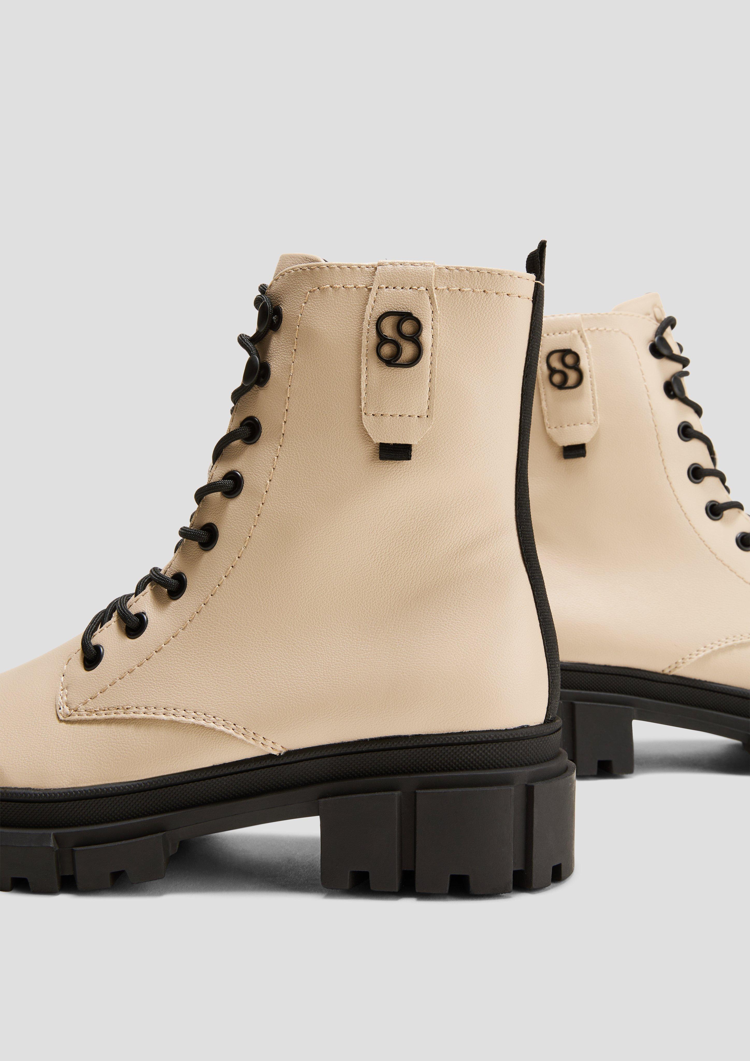 s.Oliver Stiefeletten mit Schnürung und Reißverschluss