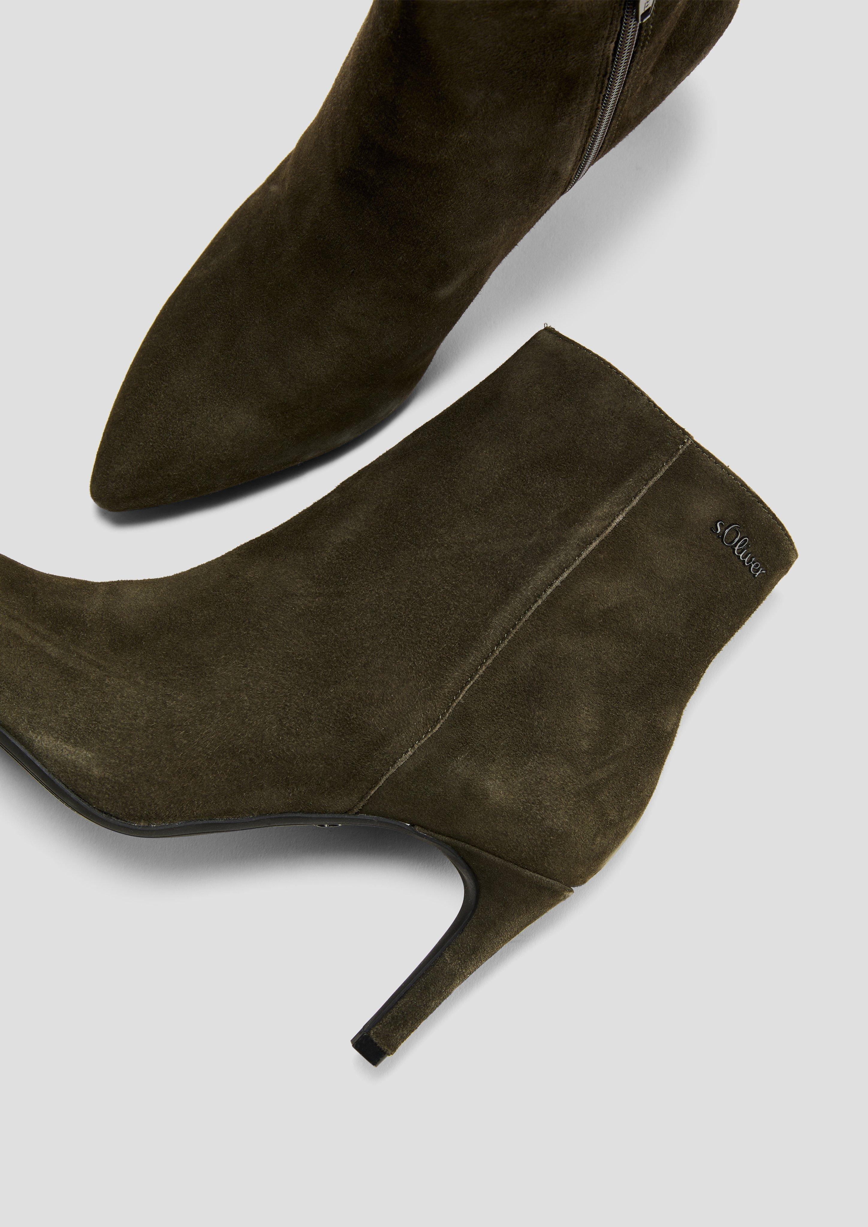 s.Oliver Stiefel aus Rindsleder