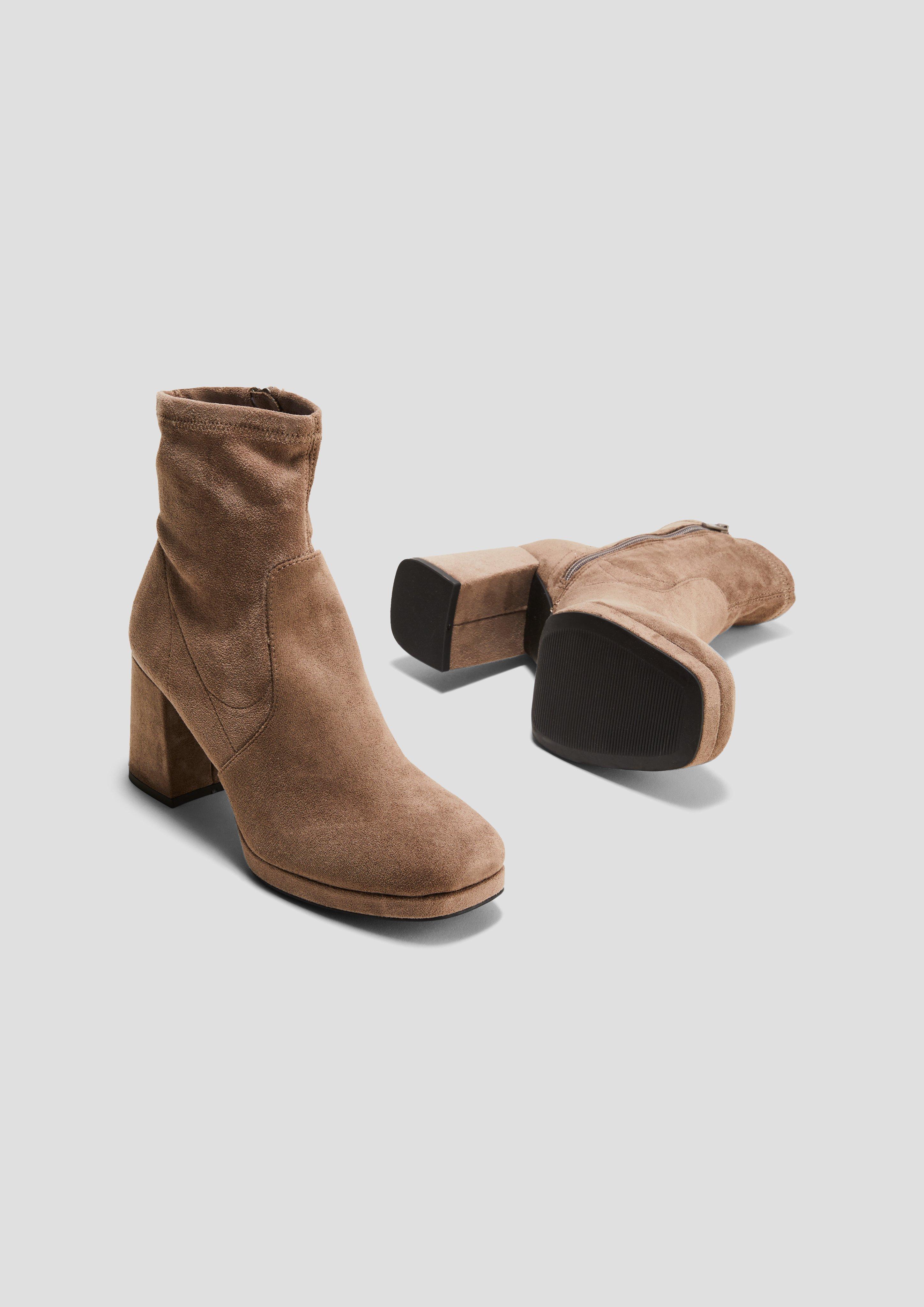 s.Oliver Stiefel mit Blockabsatz