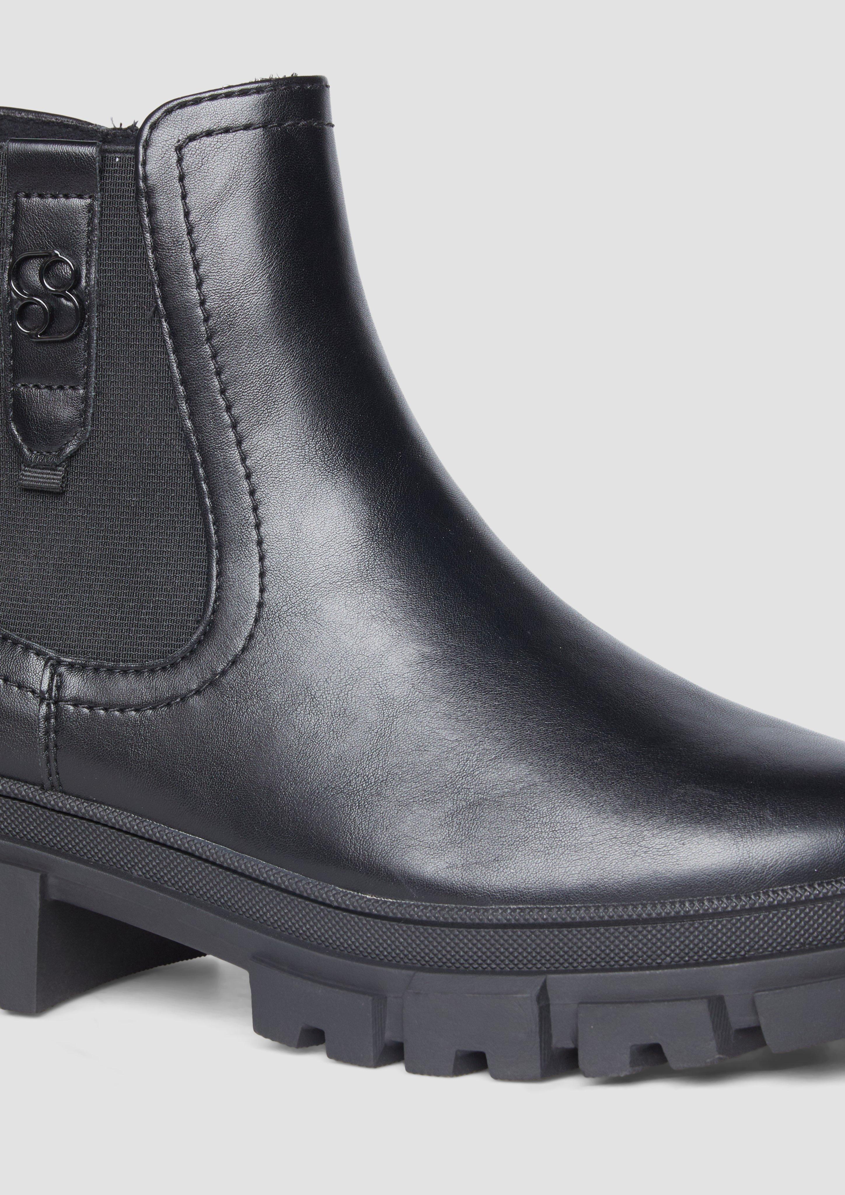 s.Oliver Chelsea Boots mit Logo-Detail