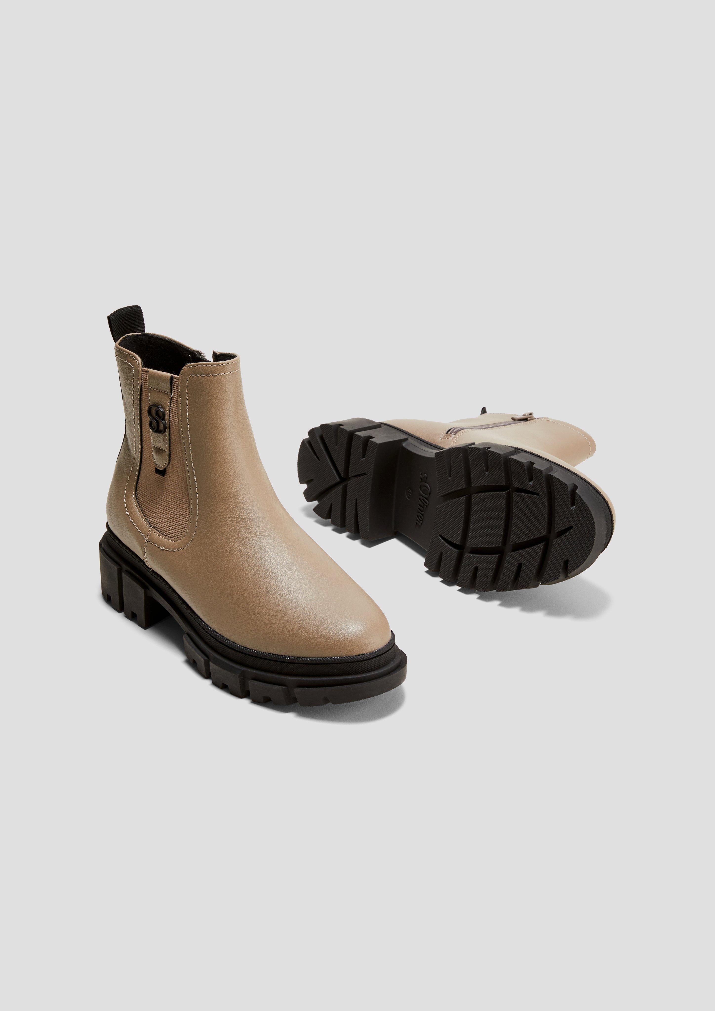 s.Oliver Chelsea Boots mit Logo-Detail