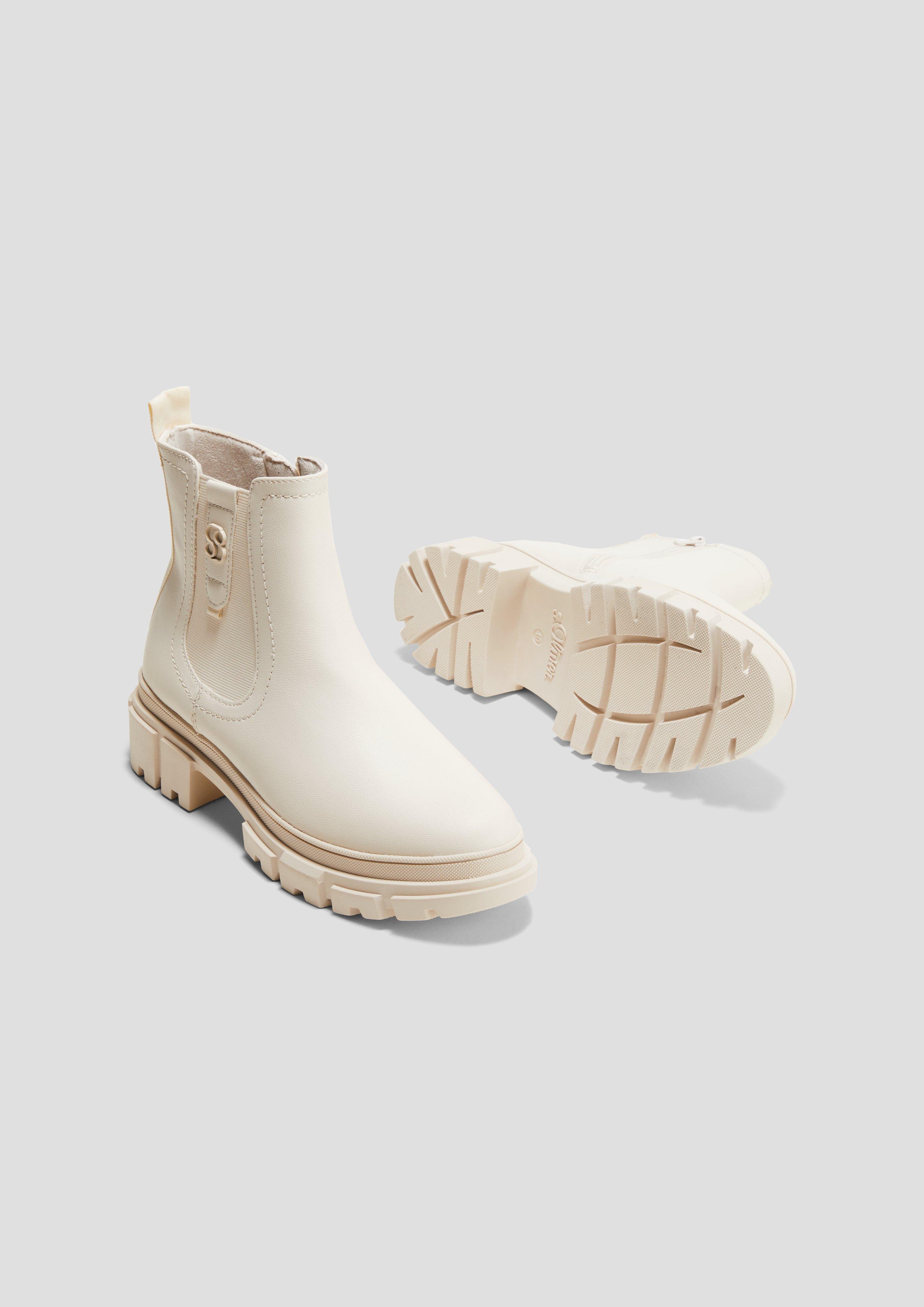 s.Oliver Chelsea Boots mit Logo-Detail