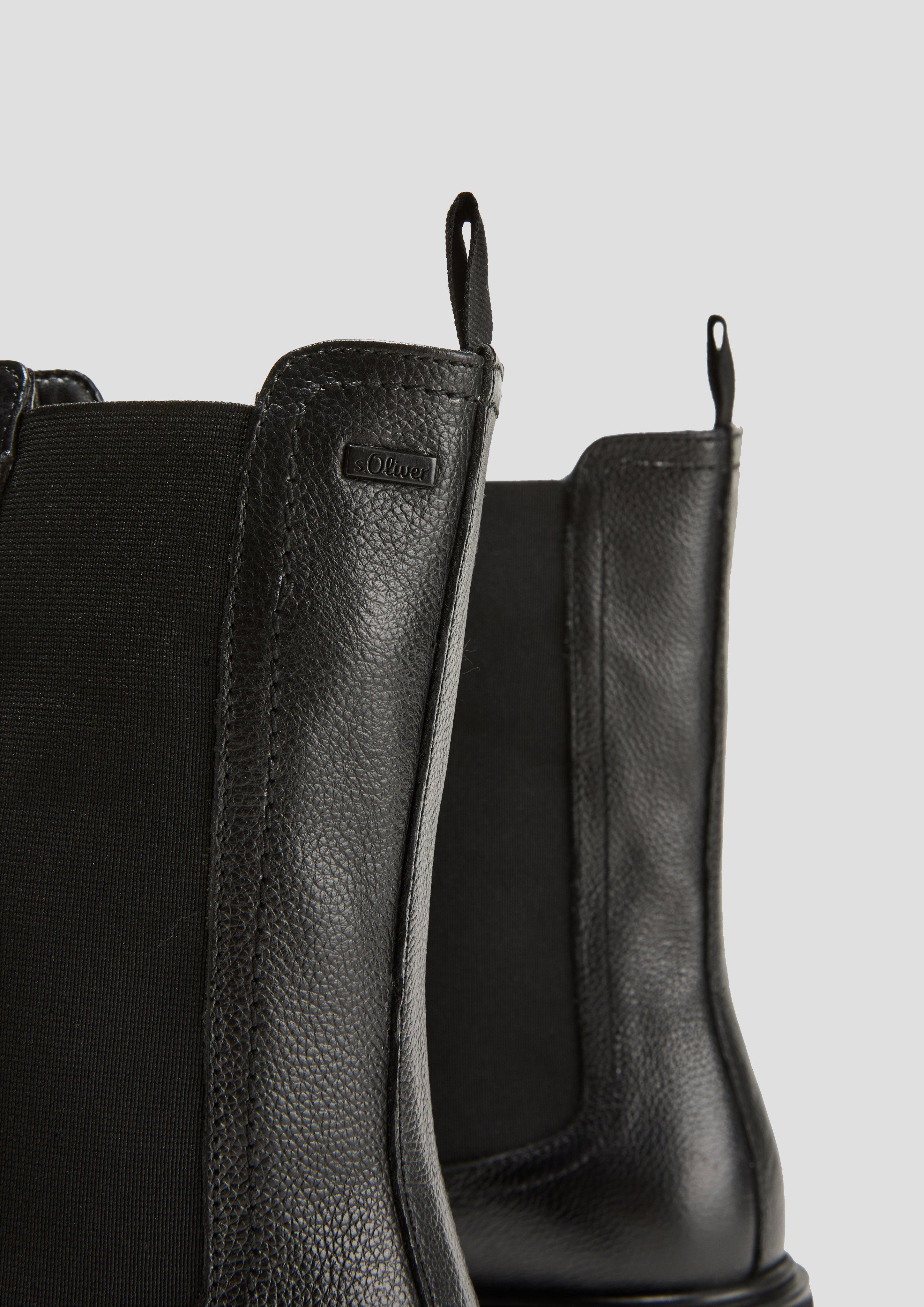 s.Oliver Chelsea Boots aus Glattleder