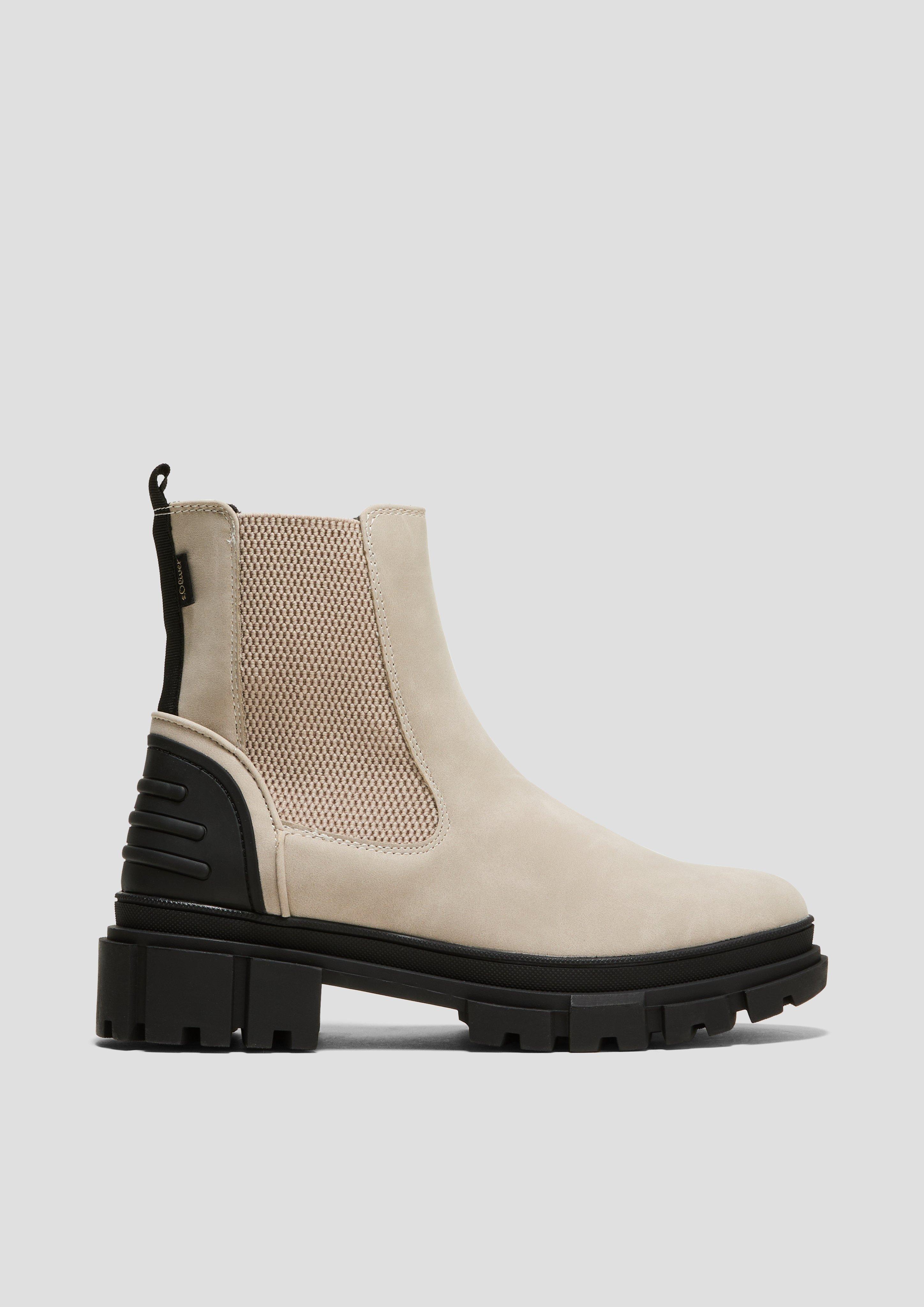 S.Oliver Chelsea Boots mit Kontrast-Detail