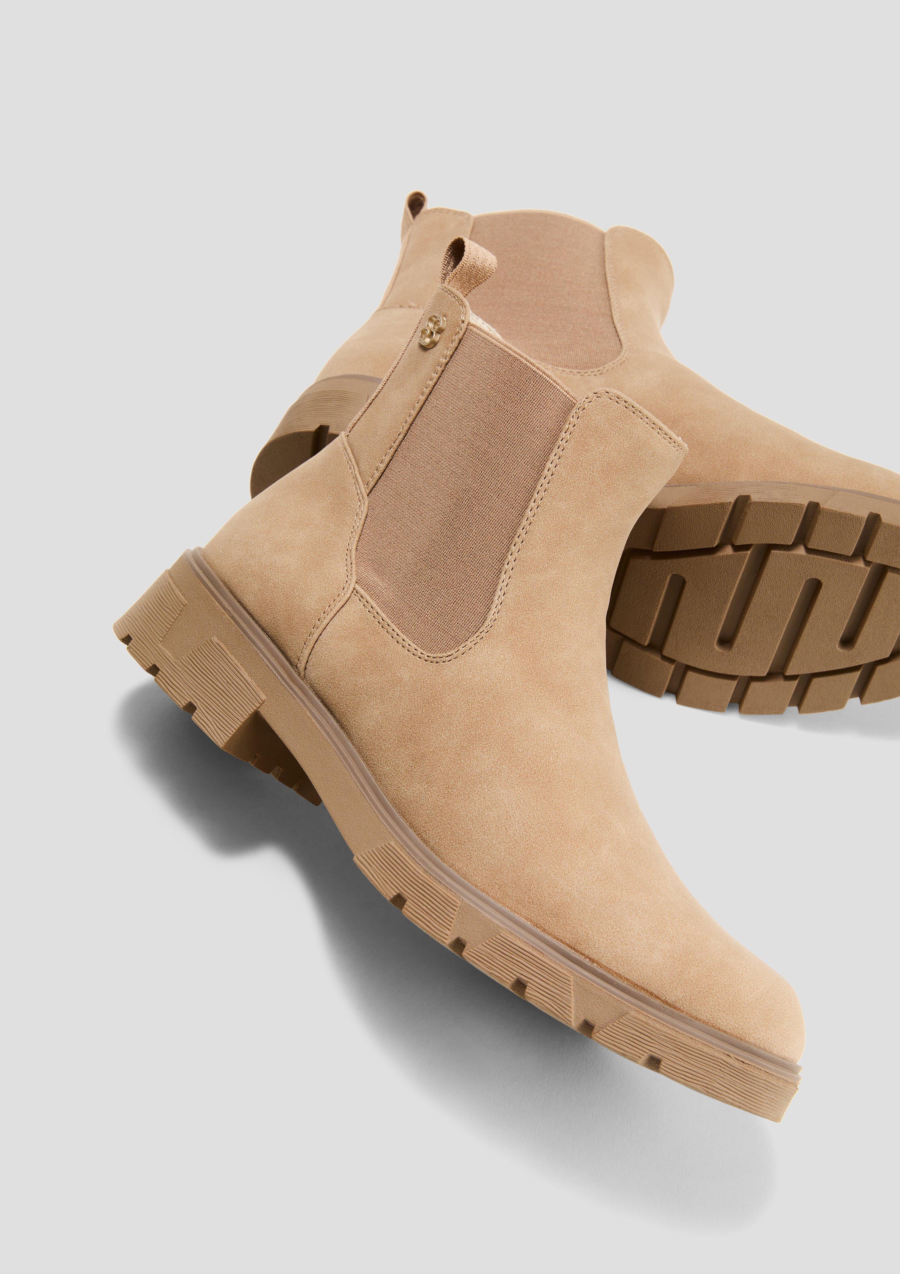 s.Oliver Chelsea-Boots aus Kunstleder