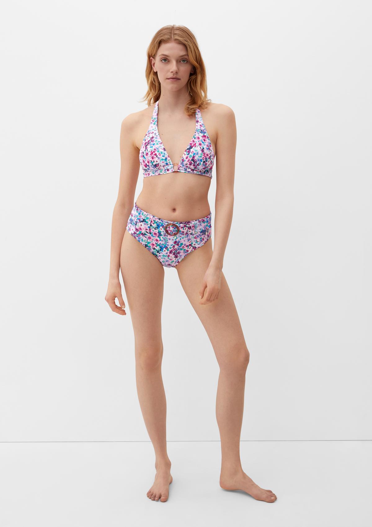 s.Oliver Triangel Bikini-Top mit floralem Muster