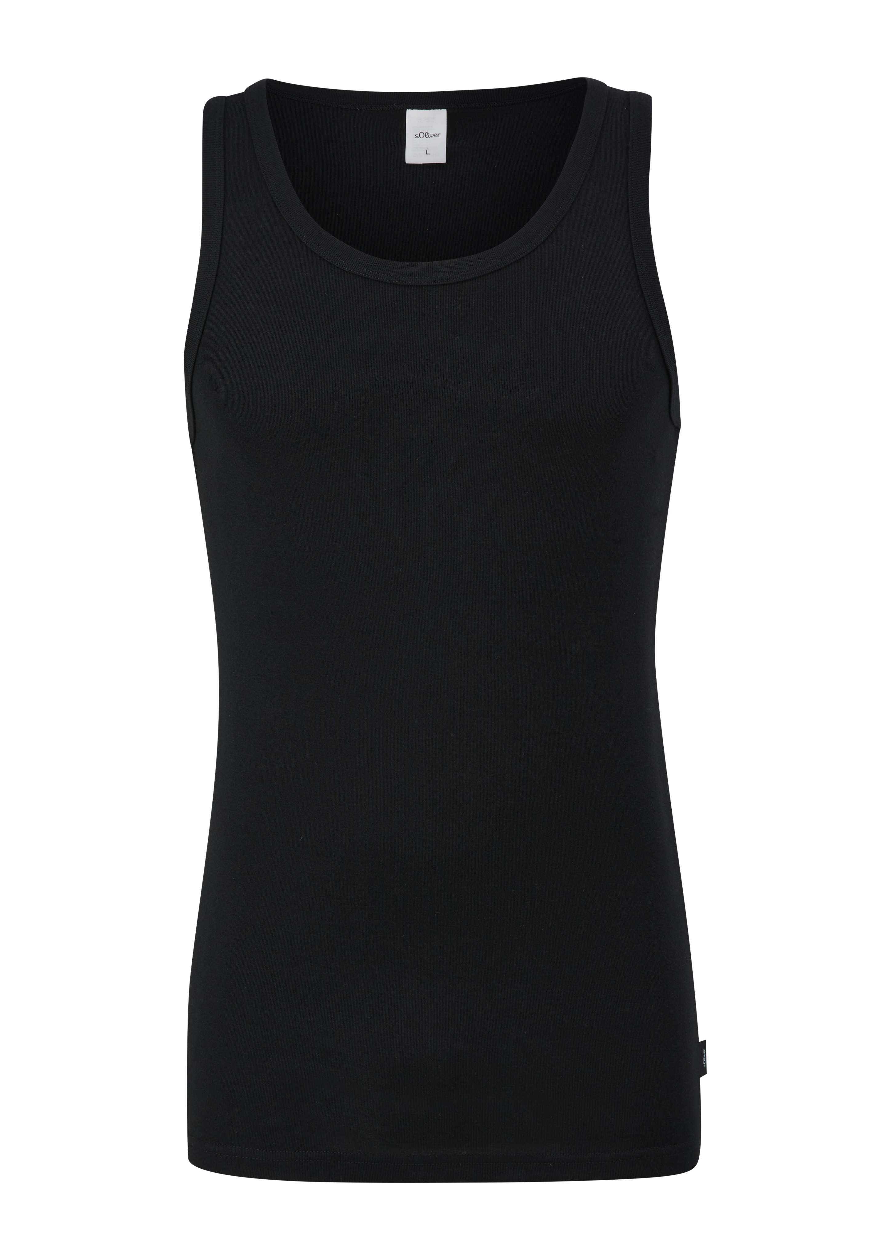 Tanktop met ribstructuur
