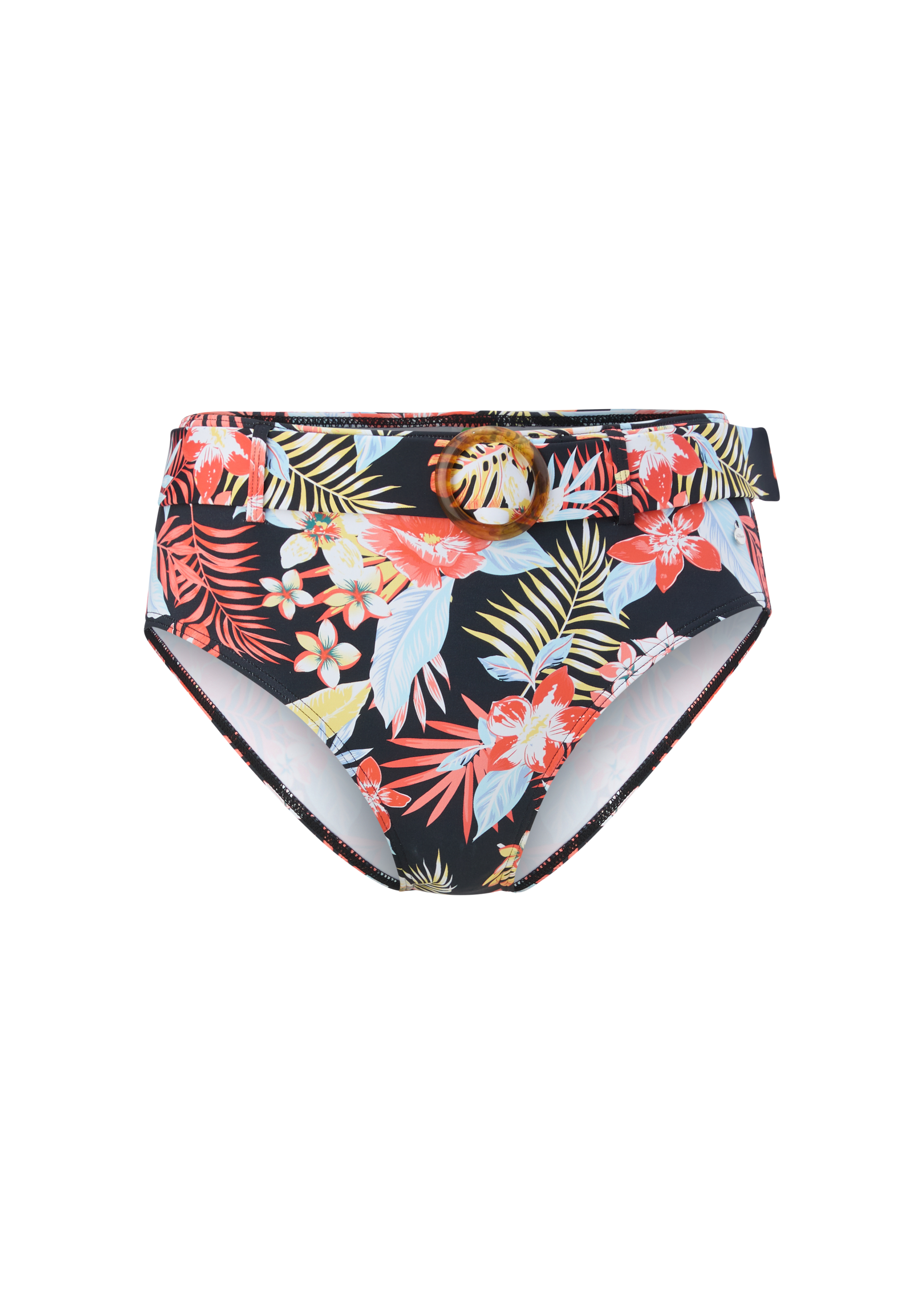 High Rise-Bikinihose mit Gürtel