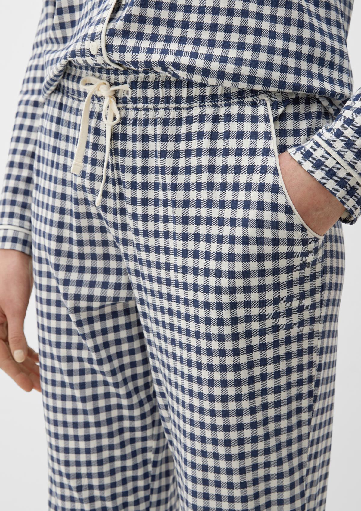 s.Oliver Lange pyjama met vichyruiten