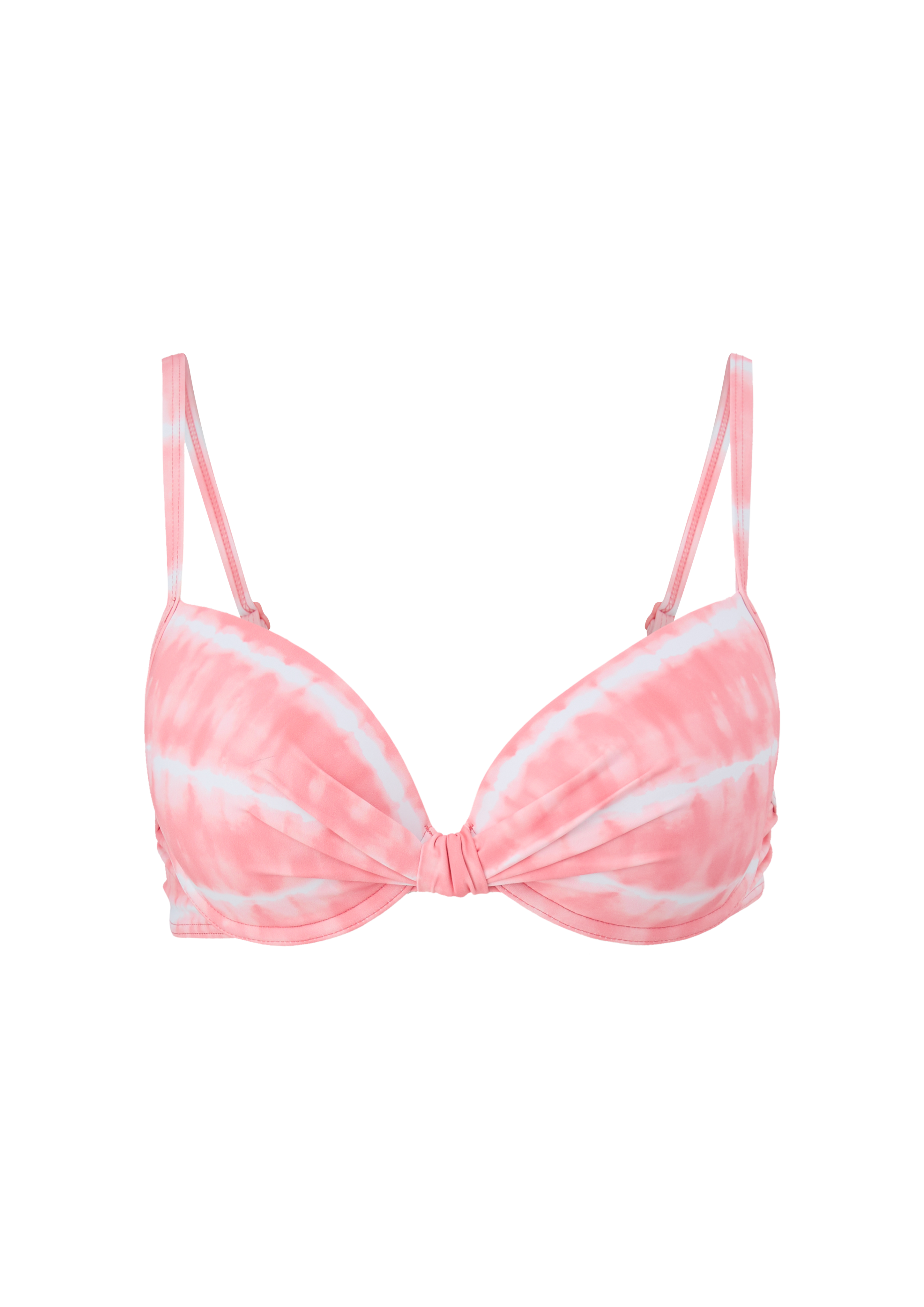 Bikinitop met gebatikt motief