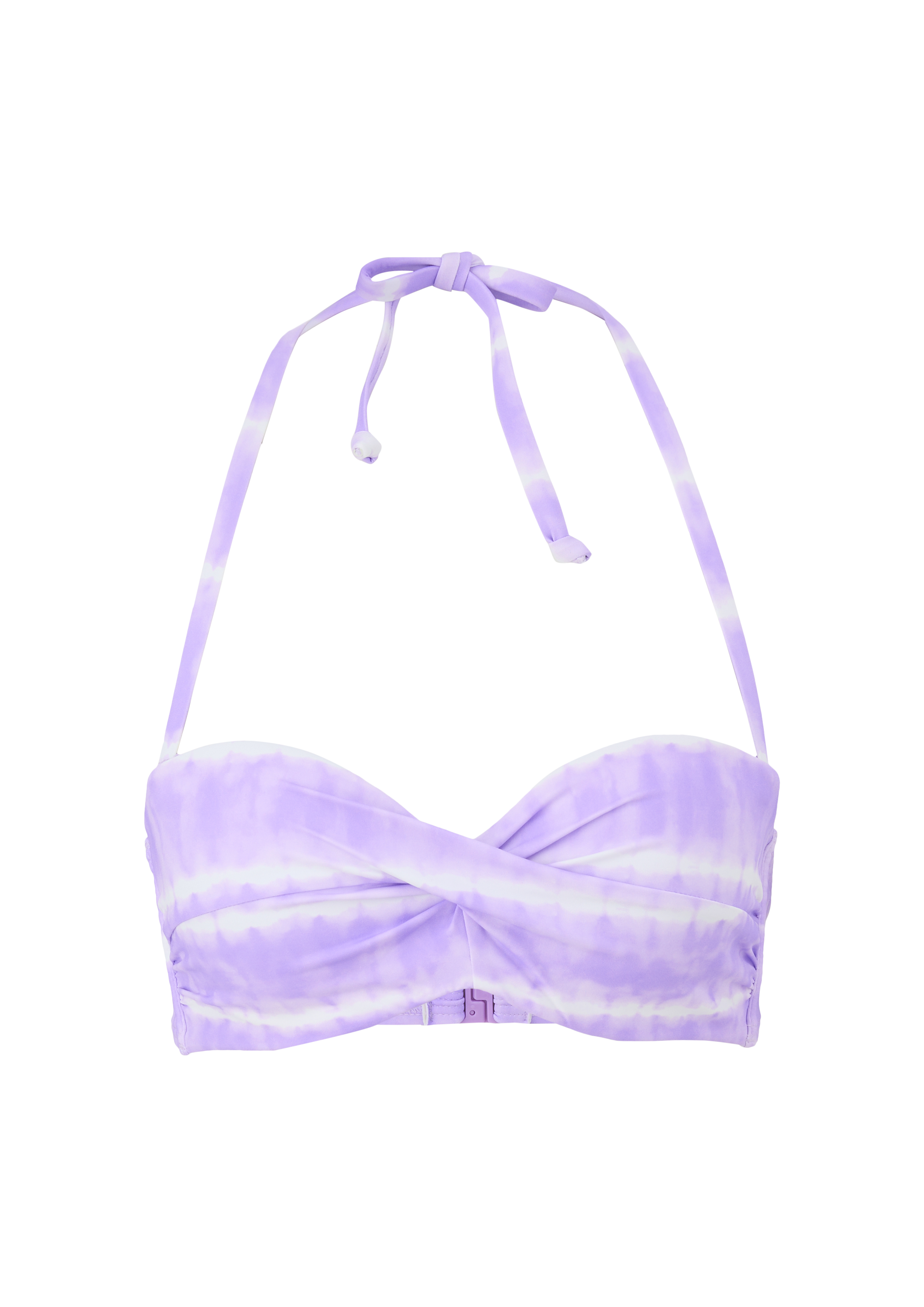 Bikinitop met gebatikte look