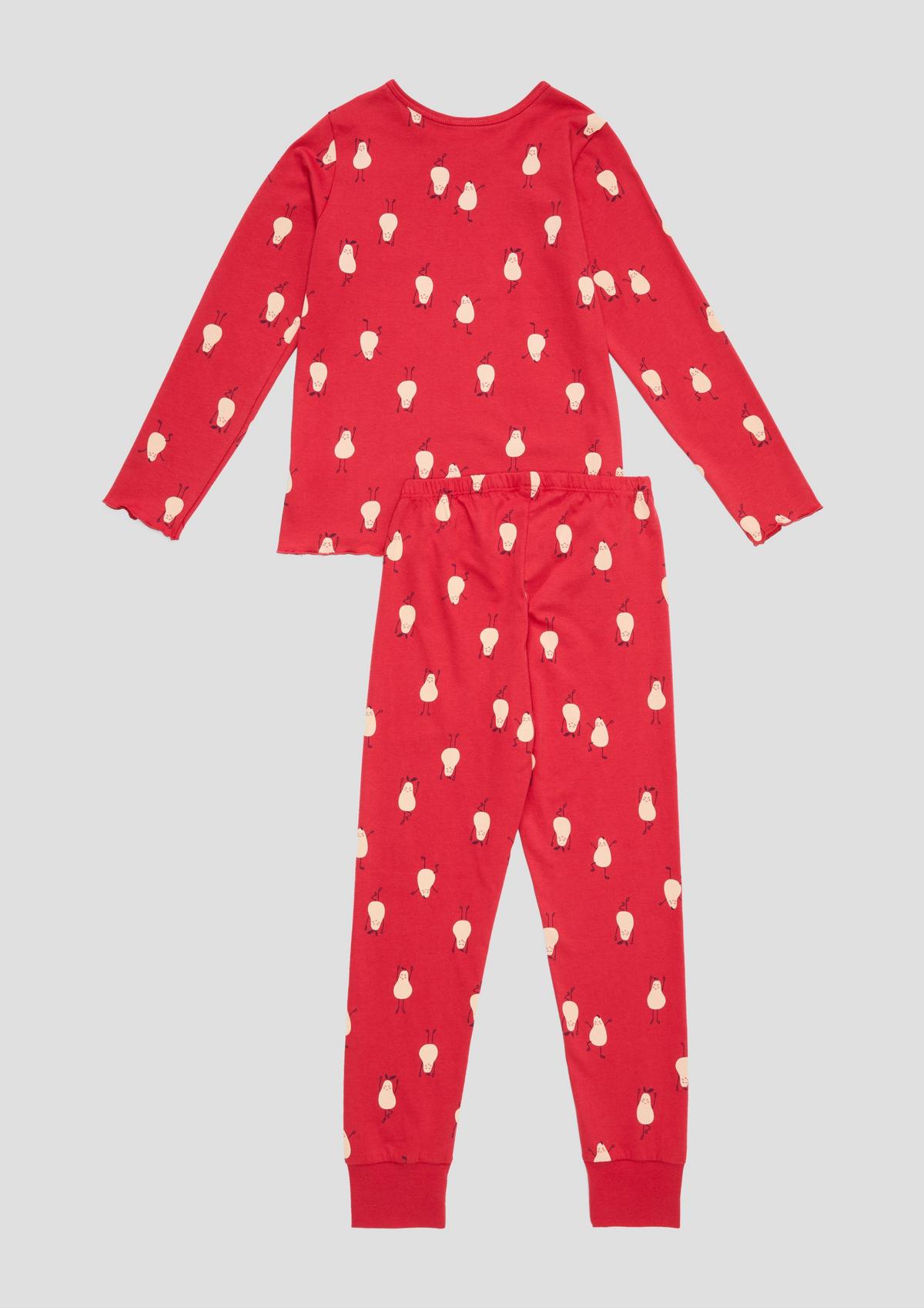 s.Oliver Langes Pyjama-Set mit All-over-Print&nbsp;