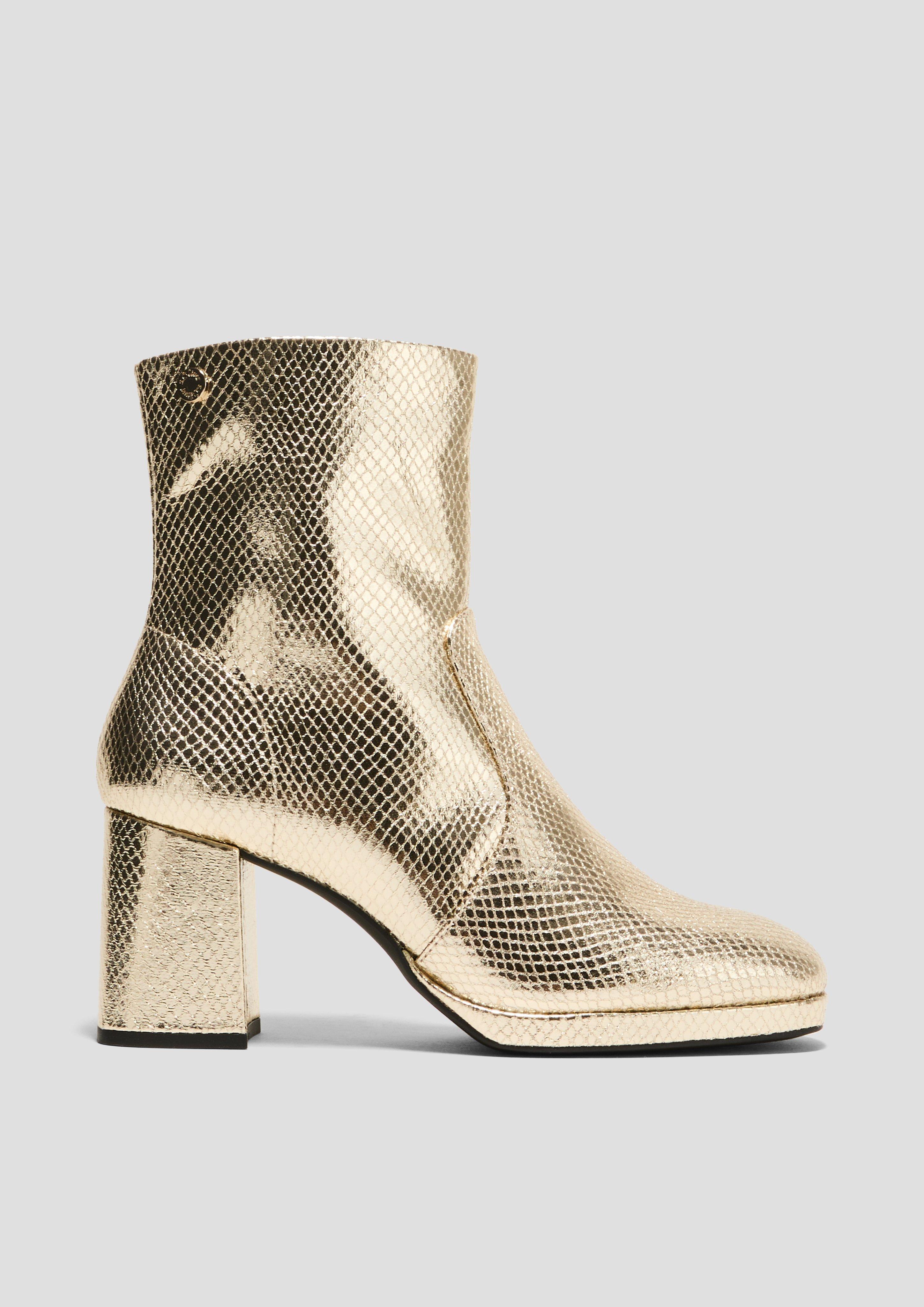 S.Oliver Stiefelette mit Metallic-Effekt