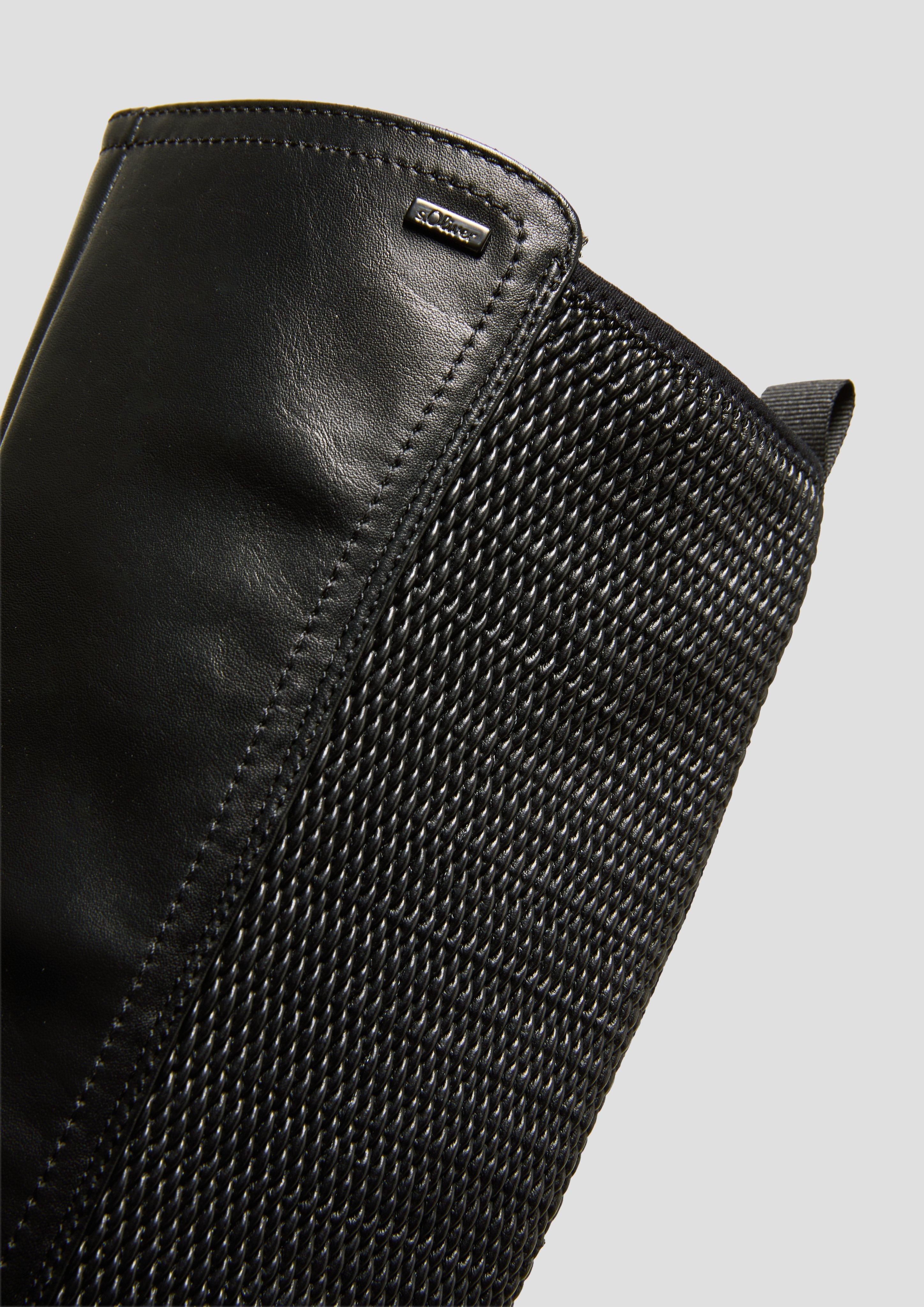 s.Oliver Stiefel in Glattleder-Optik