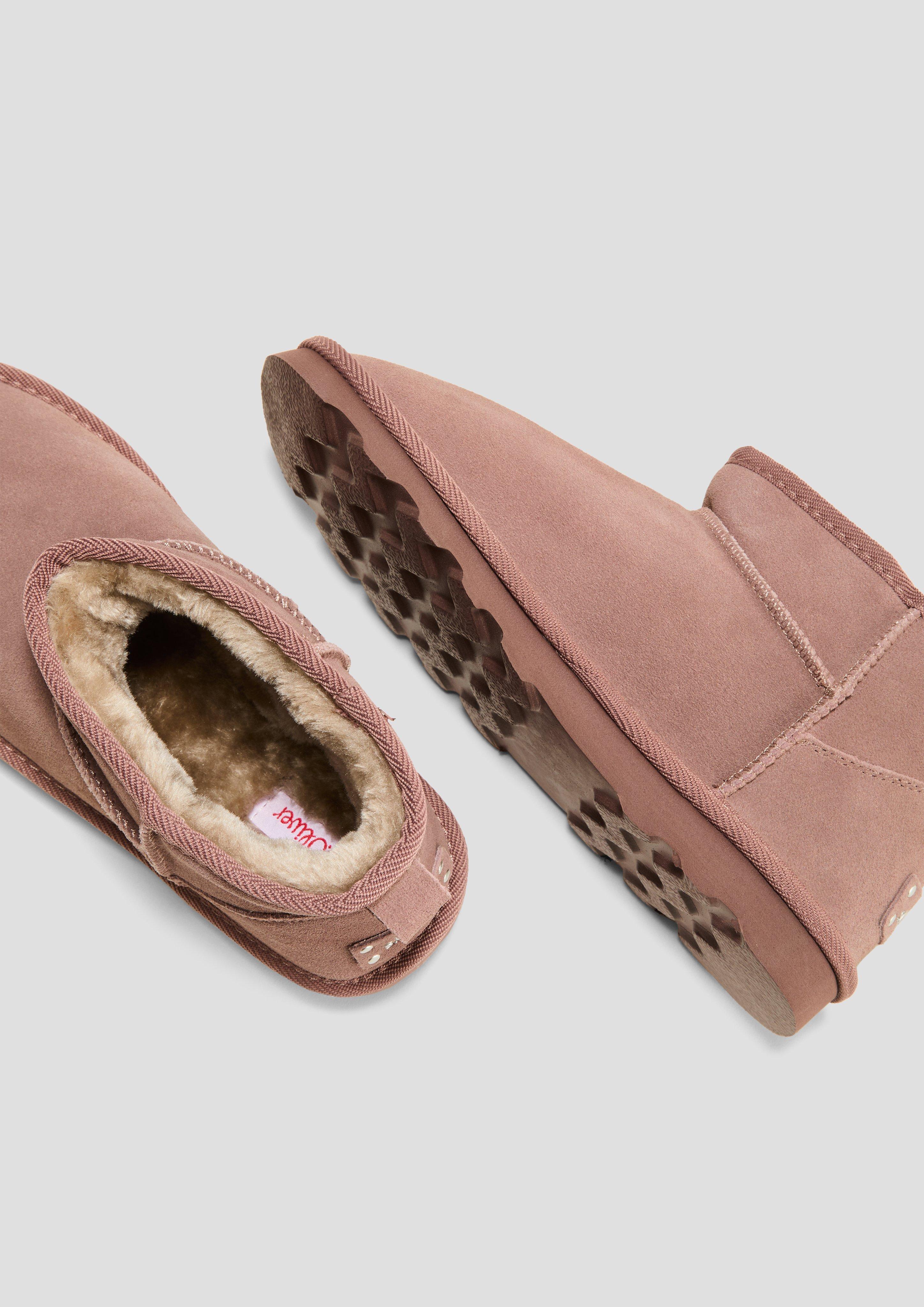 s.Oliver Flache Stiefel aus Leder