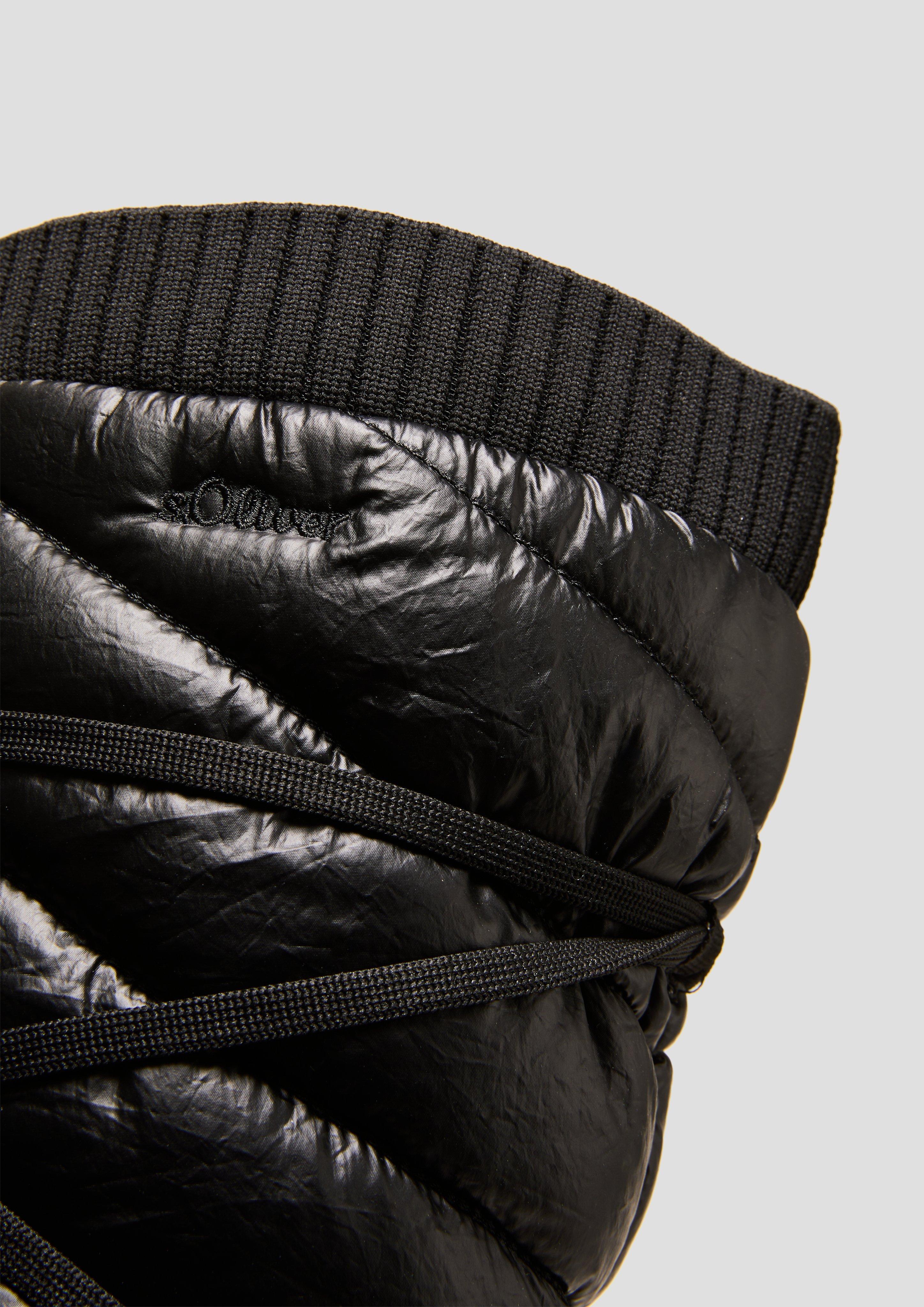 s.Oliver Gefütterte Tex-Stiefel in glänzender Optik