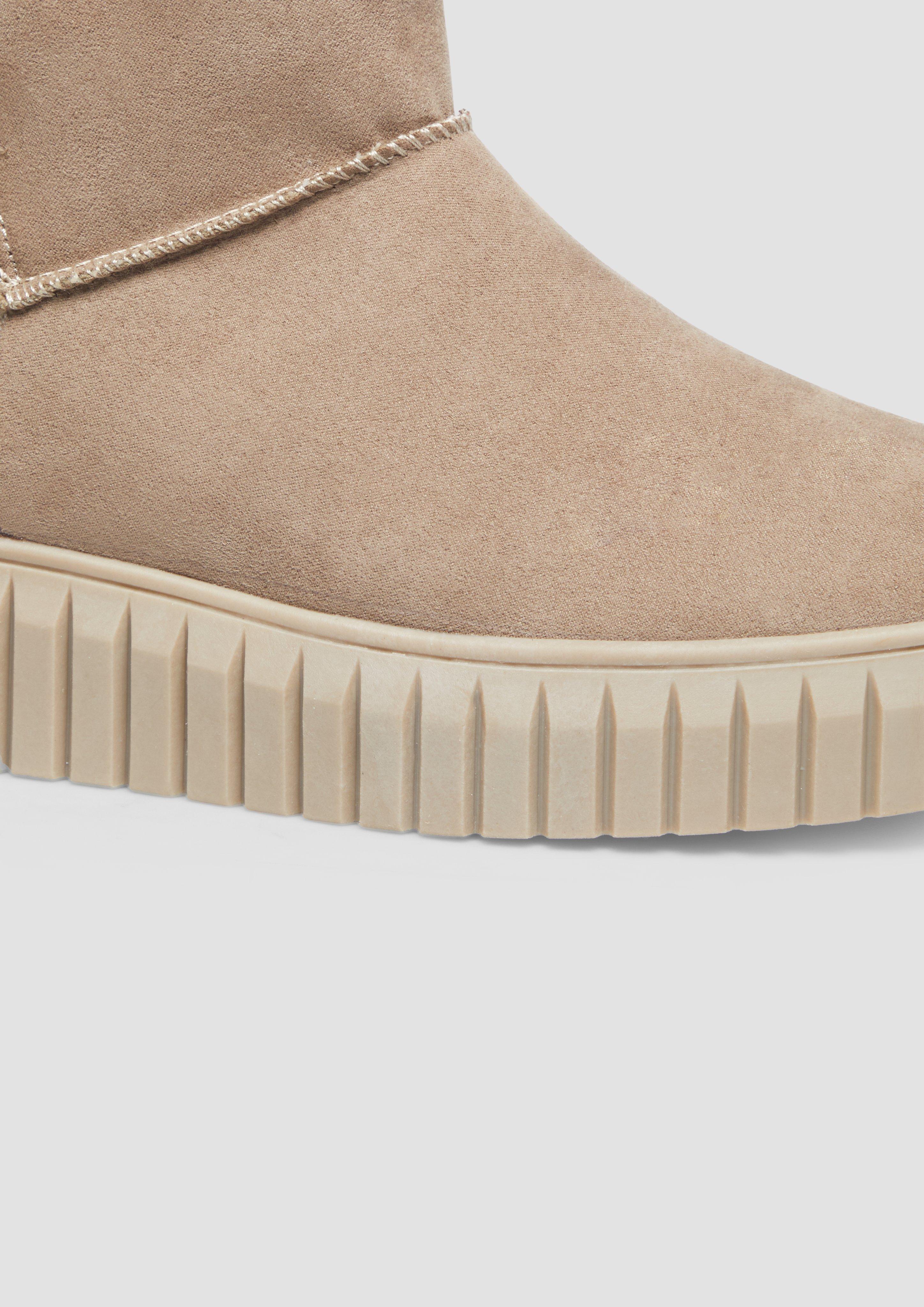 s.Oliver Gefütterte Boots mit Plateausohle