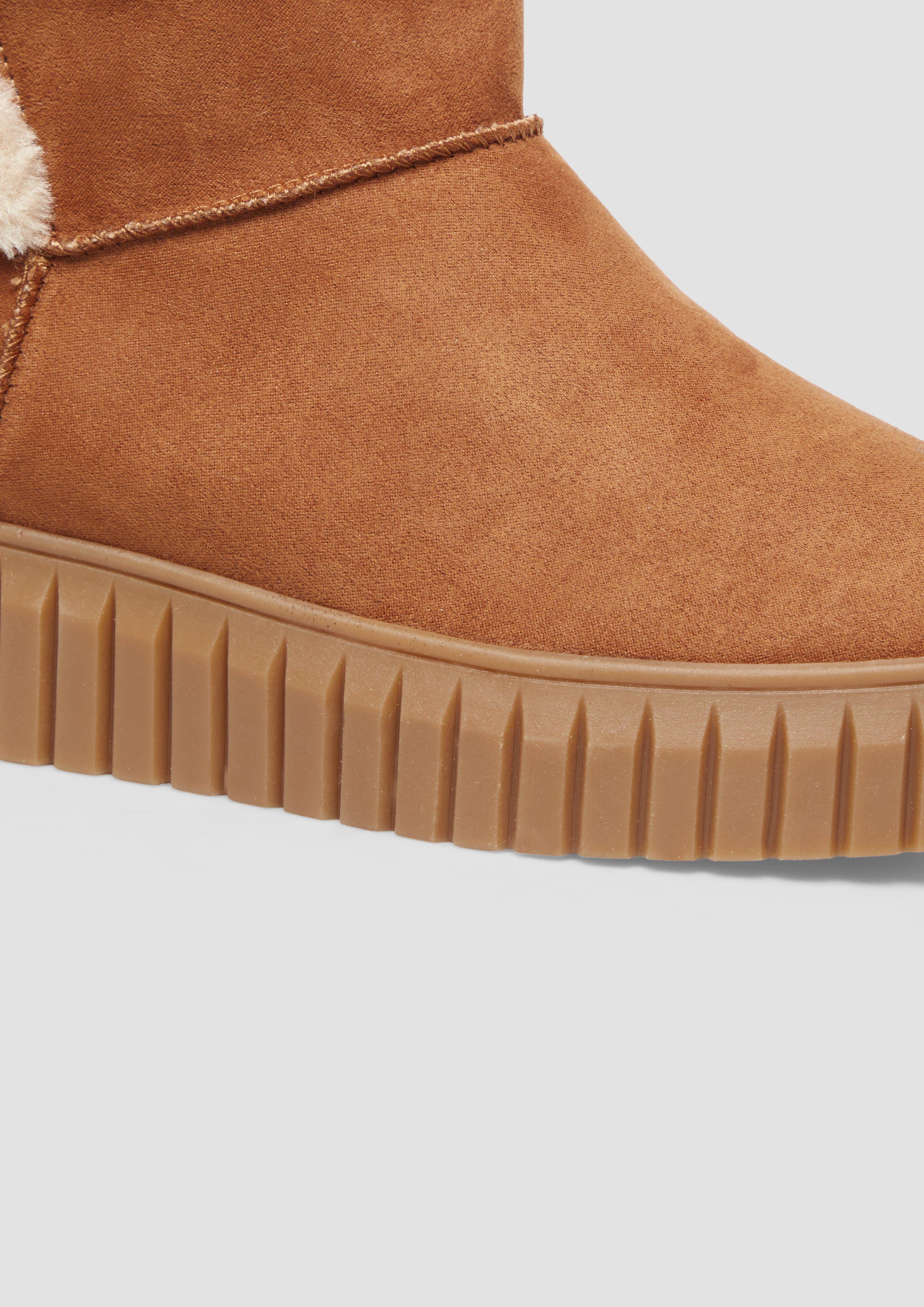 s.Oliver Gefütterte Boots mit Plateausohle