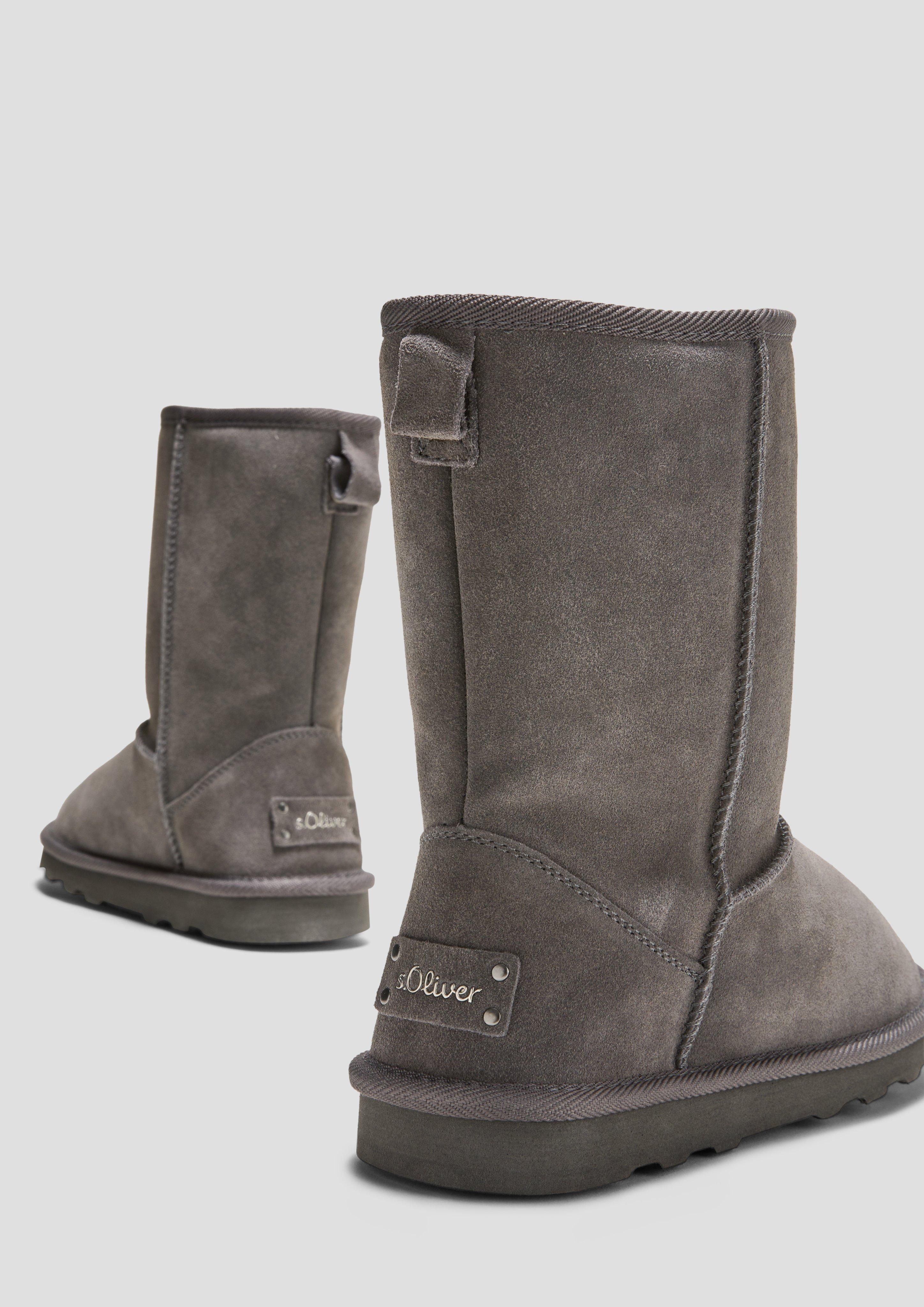 s.Oliver Gefütterte Stiefel im Materialmix