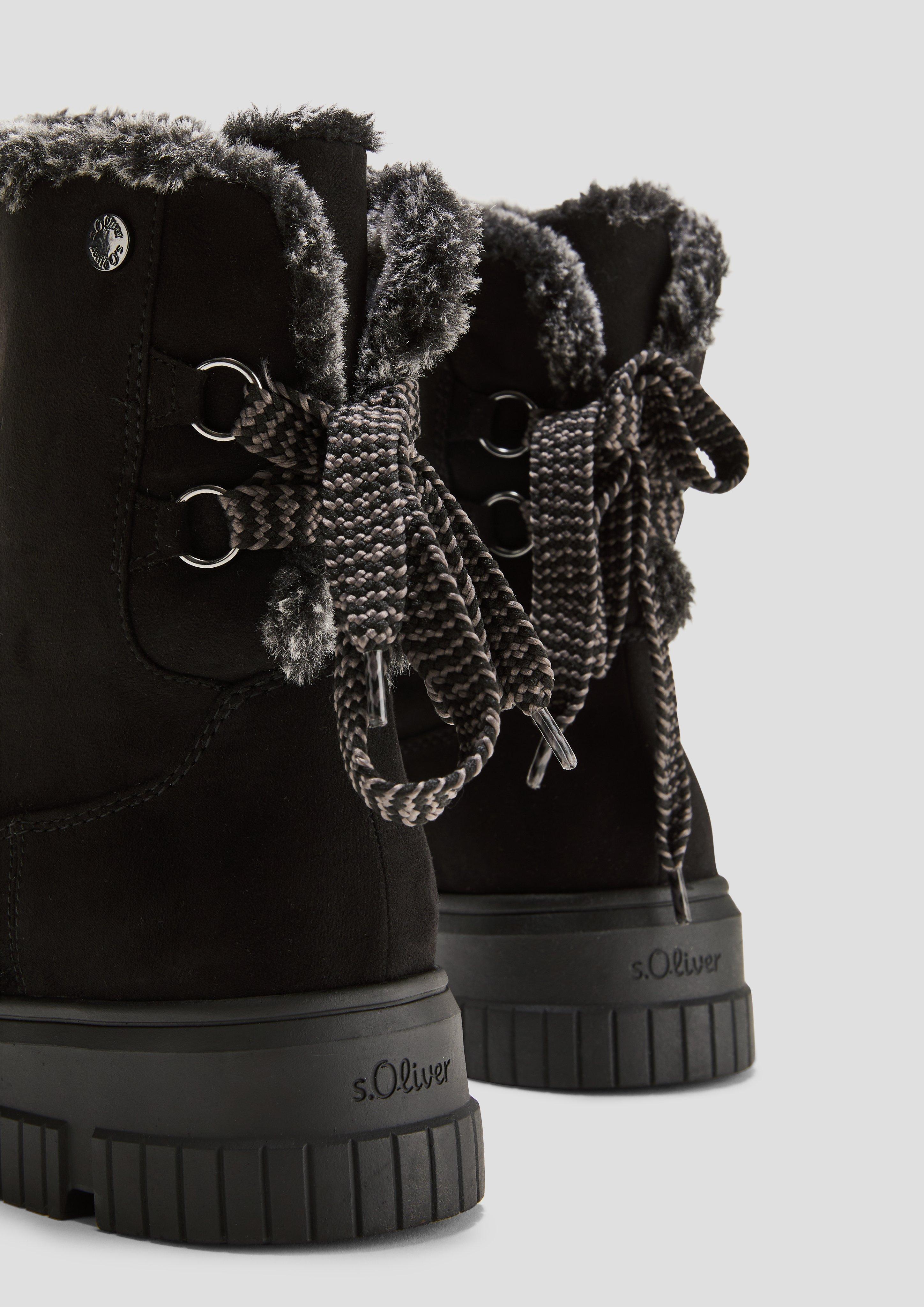 s.Oliver Winterstiefel mit Kunstfellfutter